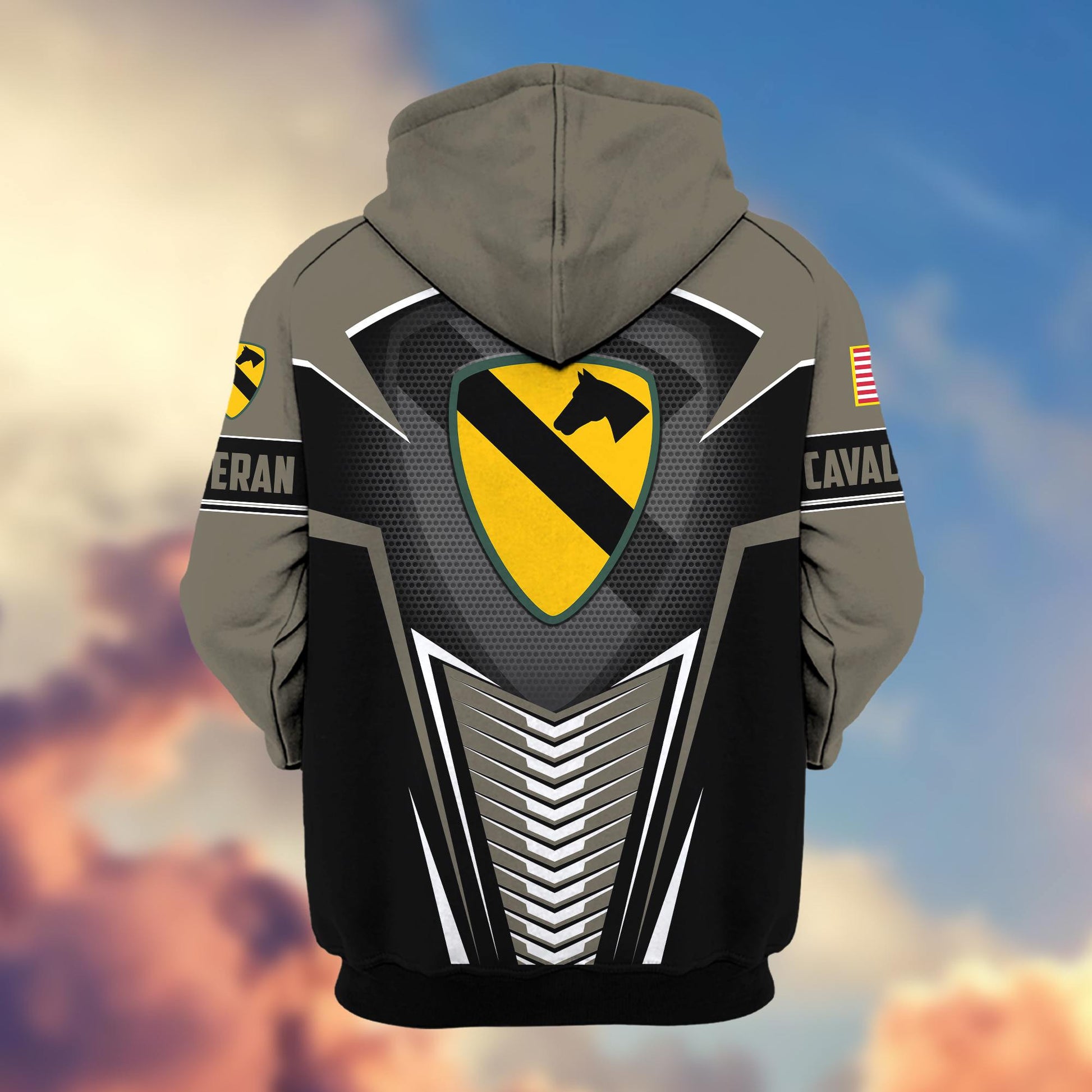 Premium 1st Cavalry Division Veteran Zip Hoodie VPVC602701