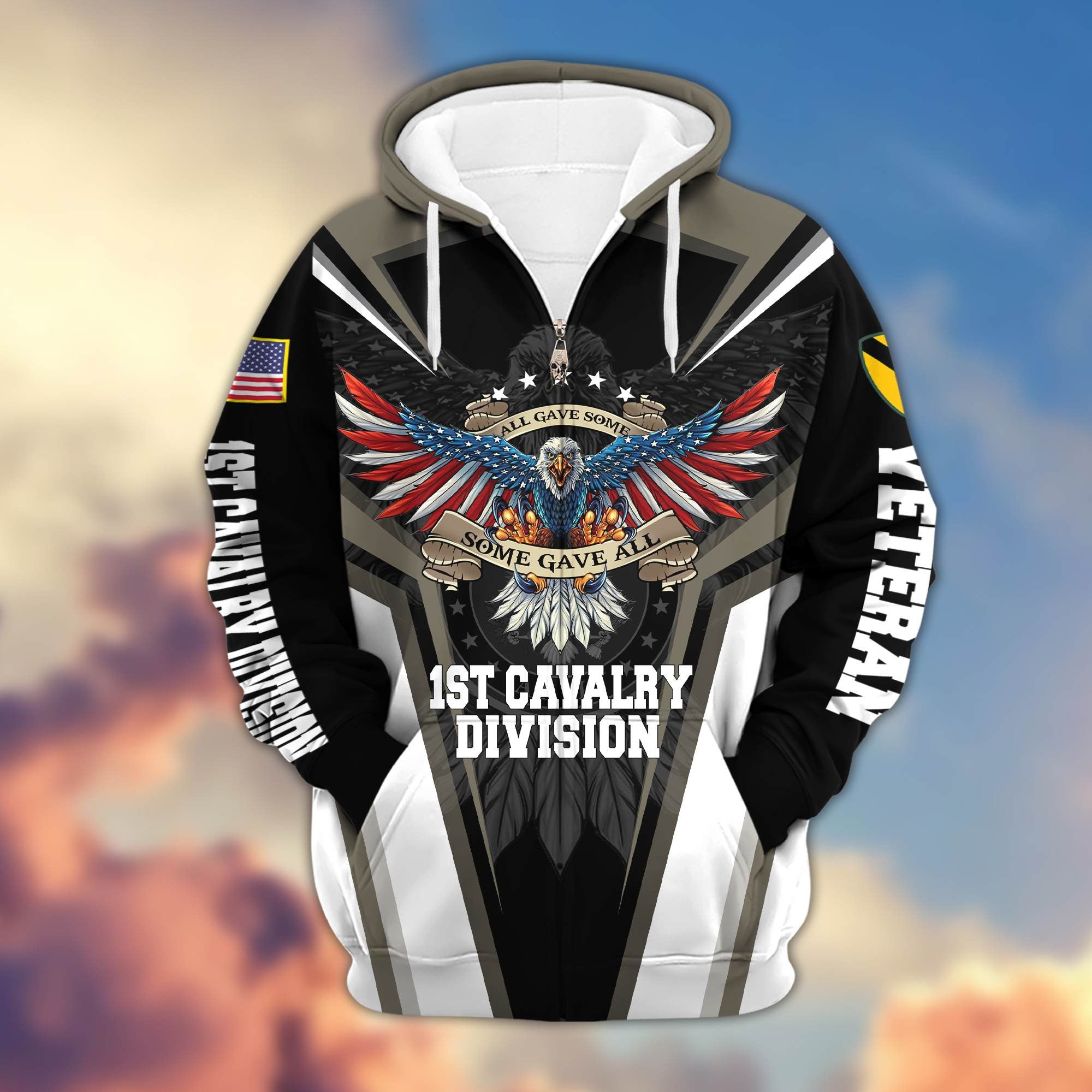 1st Cavalry Division Zip Hoodie, Gifts For Dad, For Husband VPVC602901