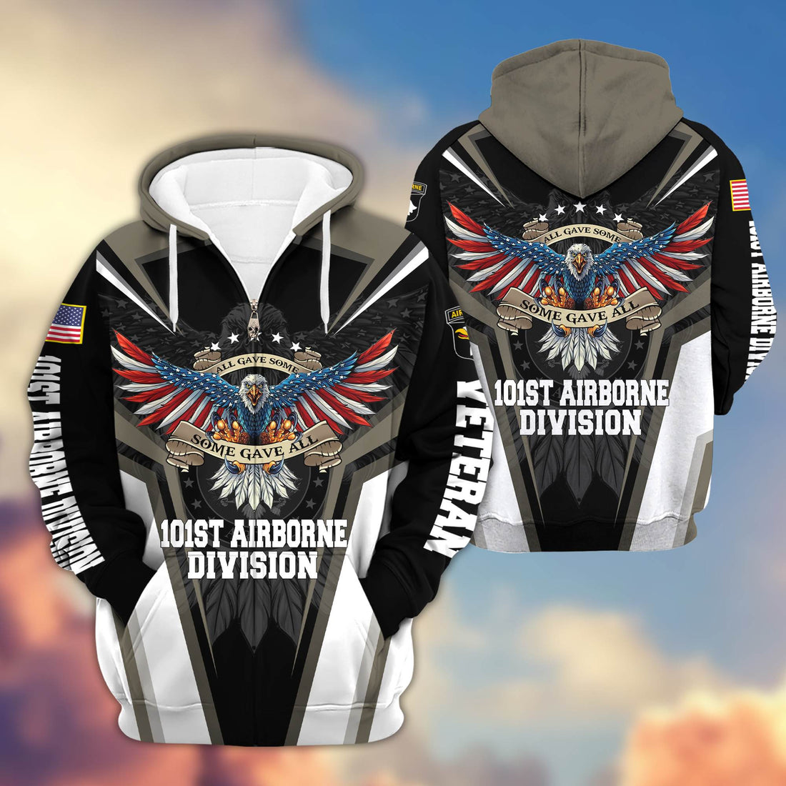 101st Airborne Division Zip Hoodie, Gifts For Dad, For Husband VPVC602903