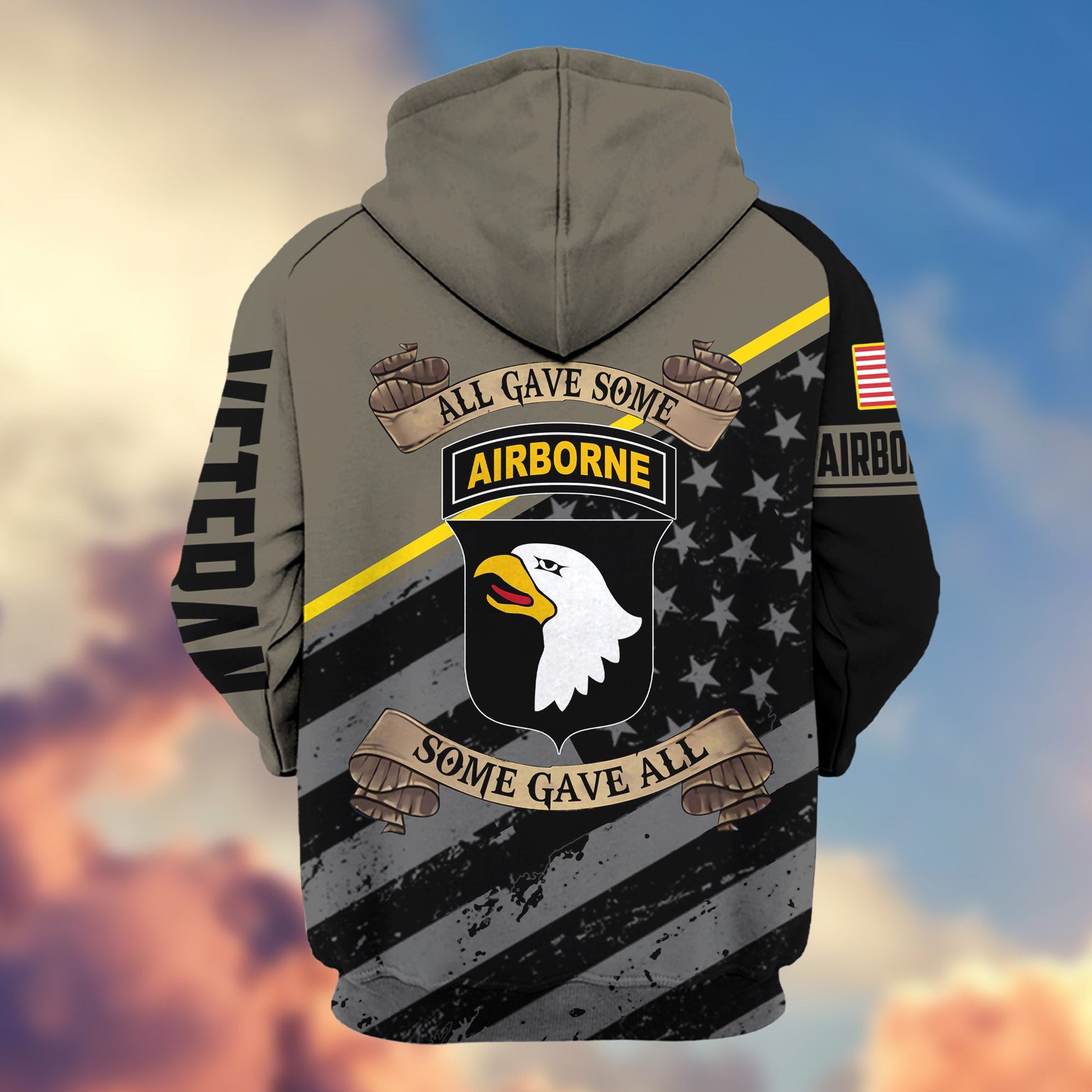 Premium 101st Airborne Division Veteran Zip Hoodie VPVC603103