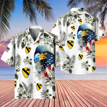 Premium 1st Cavalry Division Veteran Hawaiian Shirt With Pocket, Gifts for US Veteran, Gifts For Dad, For Husband VPVC501401