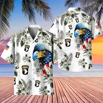 Premium 101st Airborne Division Veteran Hawaiian Shirt With Pocket, Gifts for US Veteran, Gifts For Dad, For Husband VPVC501403