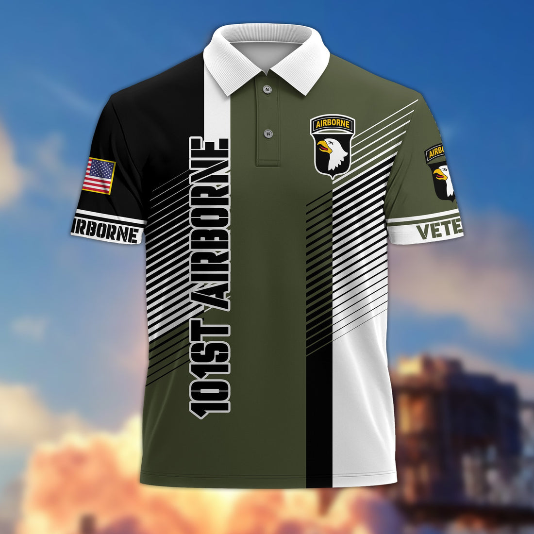 Premium 101st Airborne Division Polo Shirt Gift For US Veteran VPVC2043023