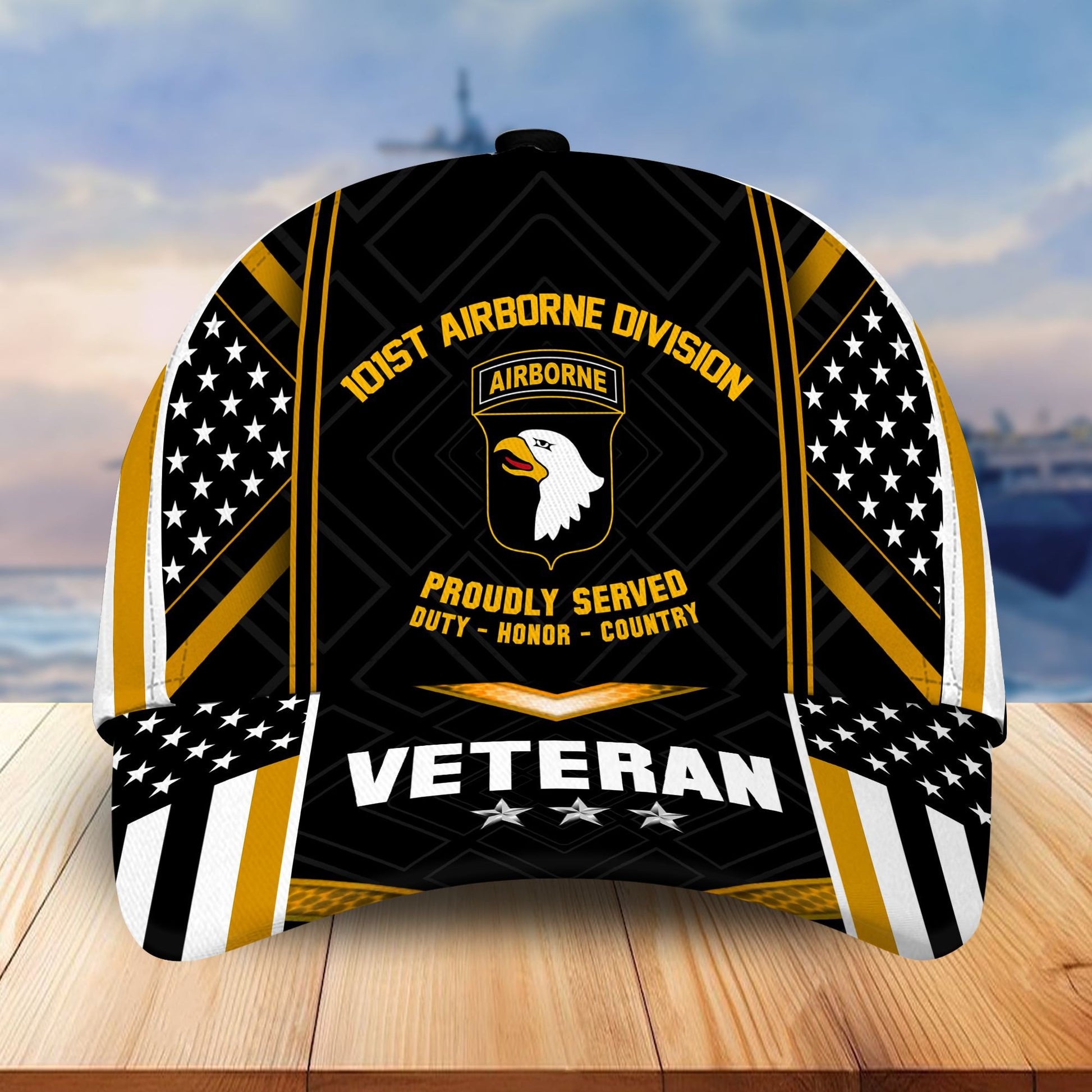 Premium 101st Airborne Division Veteran Cap, Gifts for Dad, for Husband VPVC003303