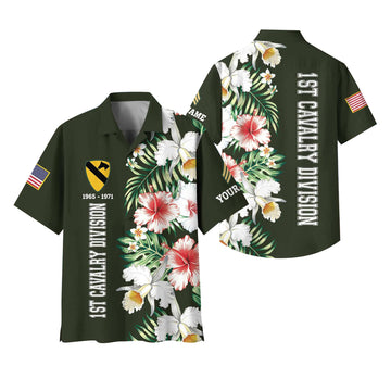 US Army Hawaii Shirt With Pocket, Custom Rank, Name, Unit, Gifts For Army Veteran VPVC401301