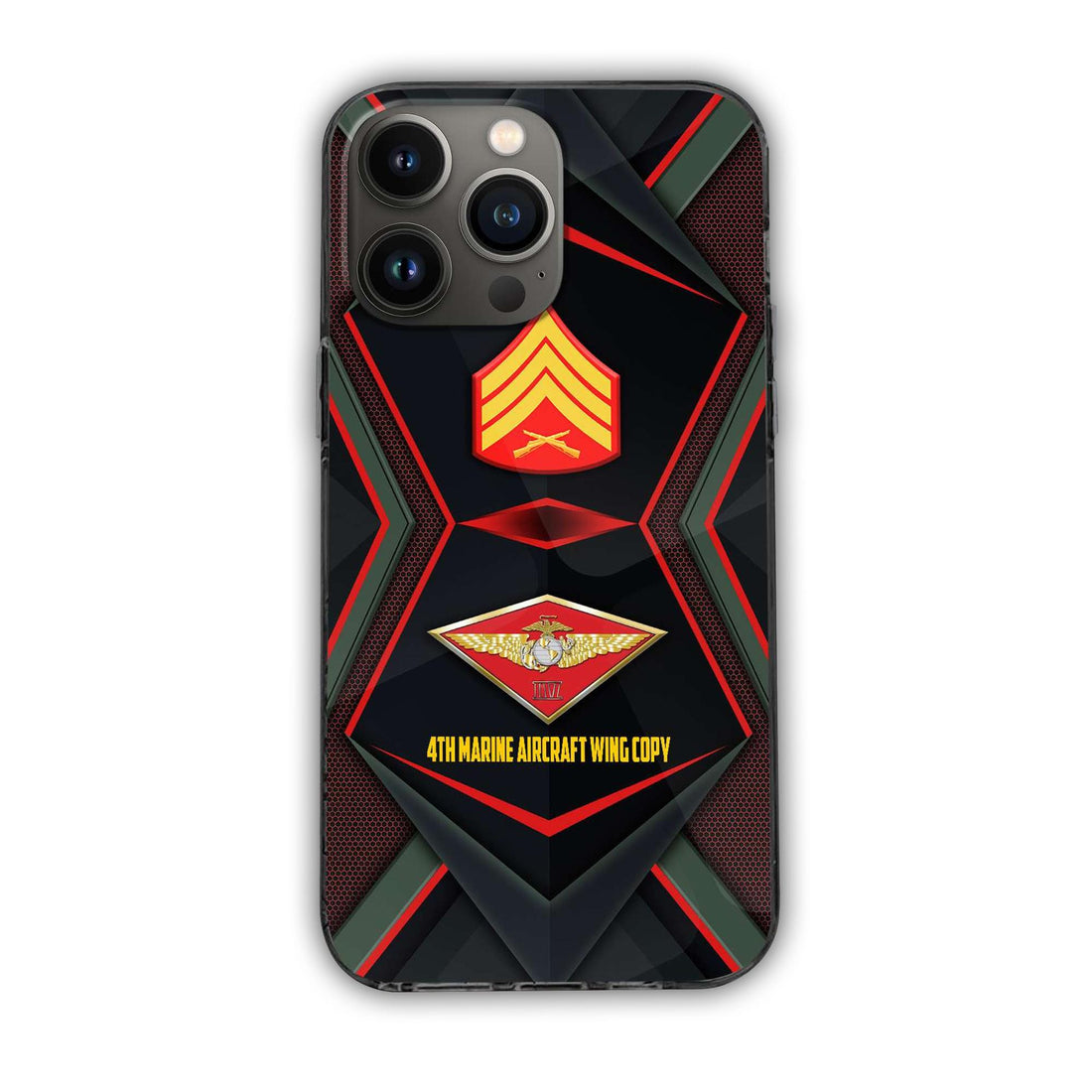 USMC Phone Case, Custom Name, Rank, Gifts For Dad, For Husband, Gifts For Marine Veteran VPVC500303