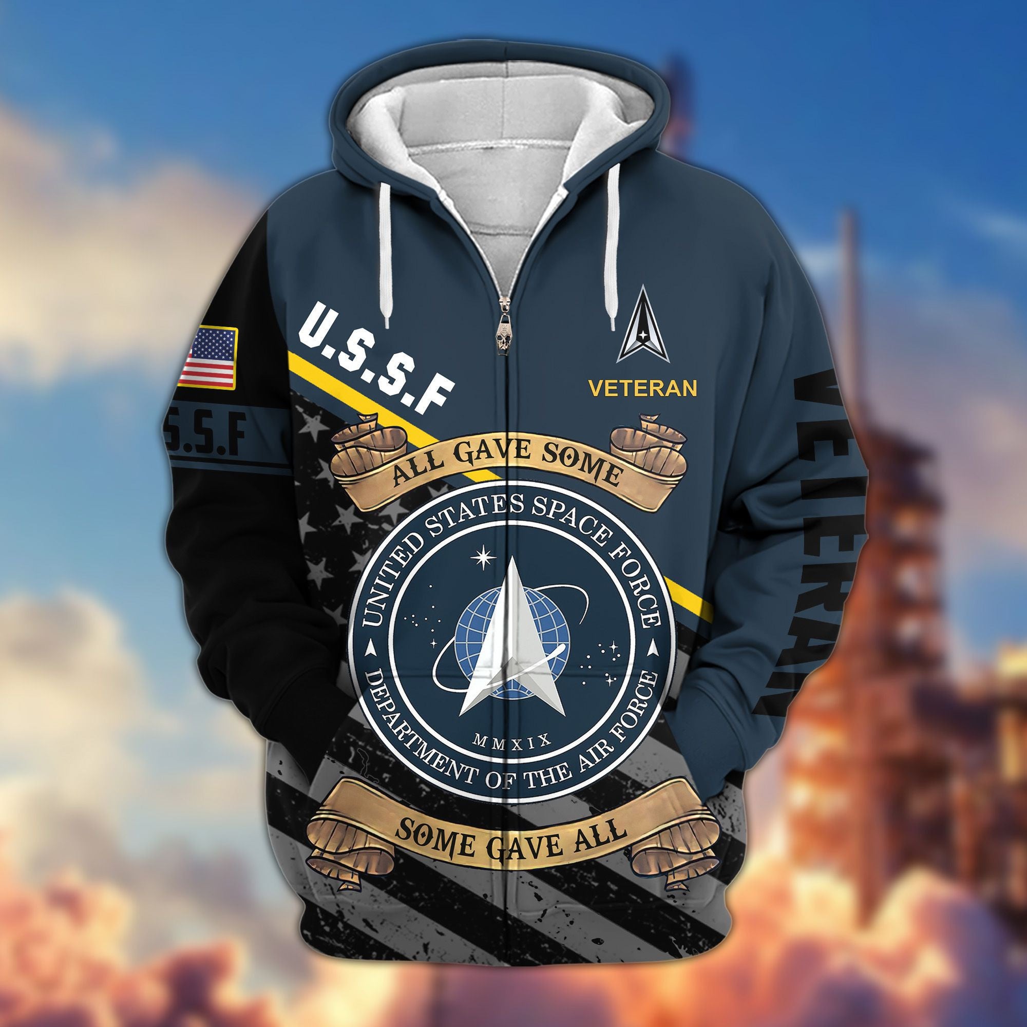 Premium All Gave Some Some Gave All US Veterans Zip Hoodie, Gifts For Veterans Day BPVC210801