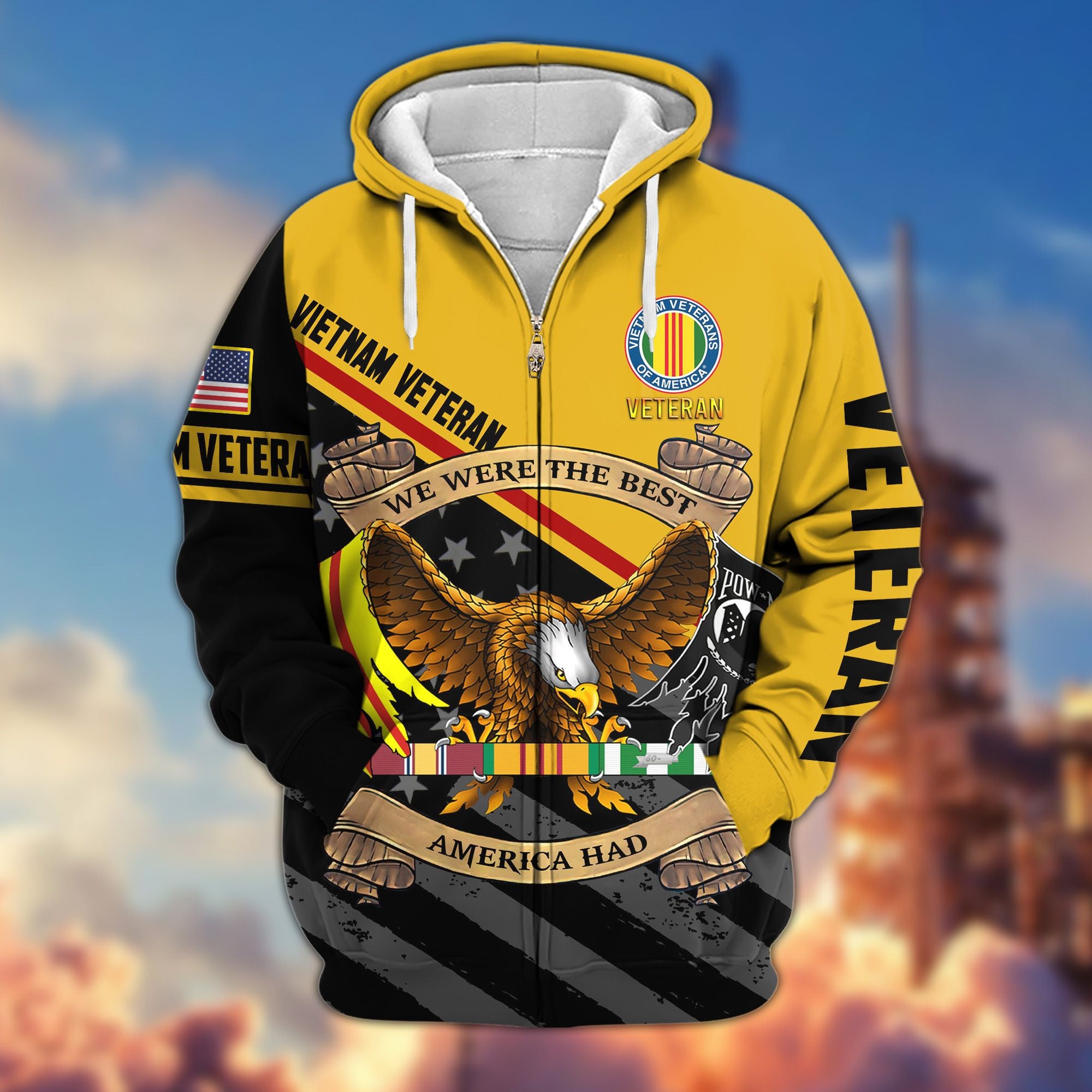 Premium All Gave Some Some Gave All US Veterans Zip Hoodie, Gifts For Veterans Day BPVC210801