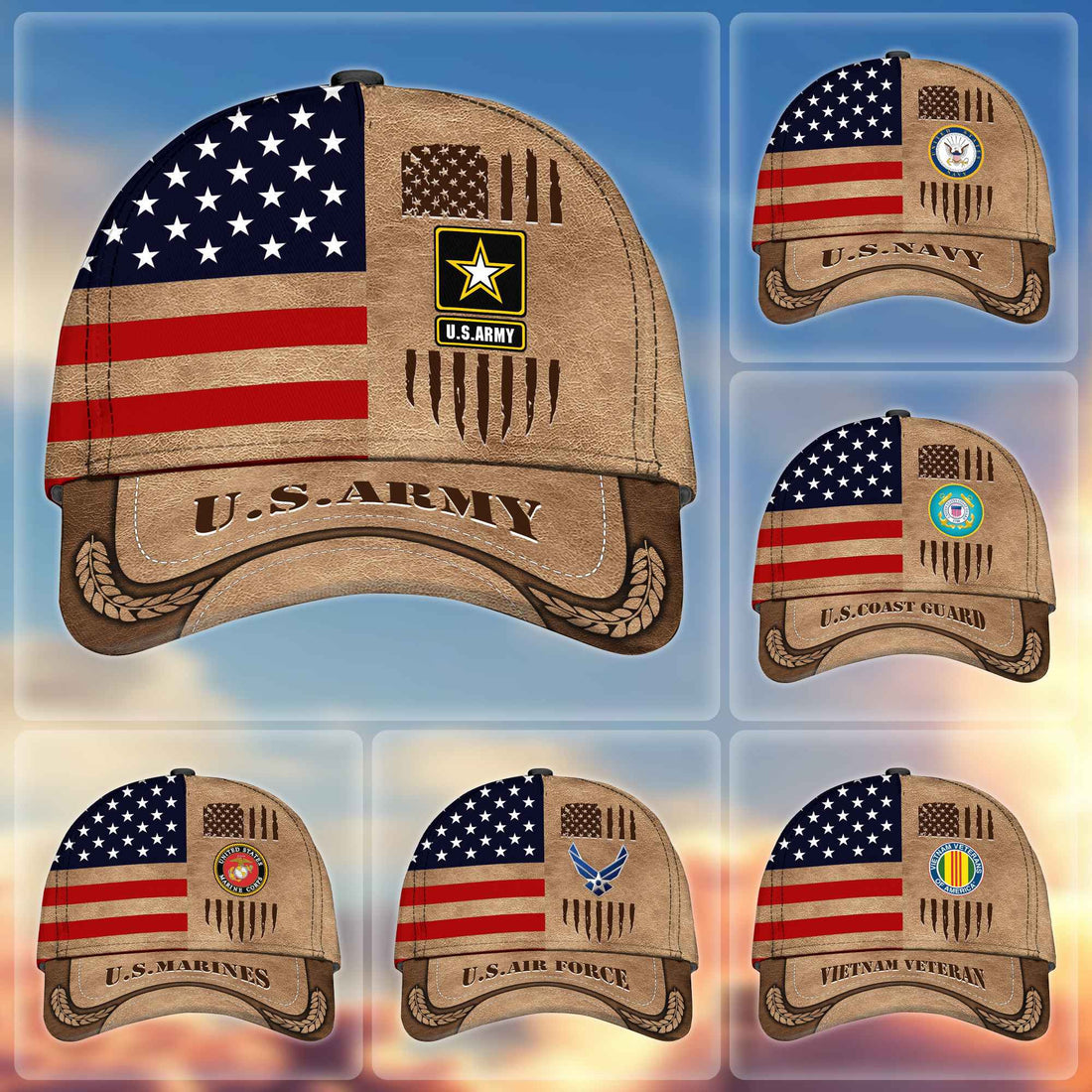 Premium US Military Cap BPVC151011, Gifts For Dad, Gifts For Husband