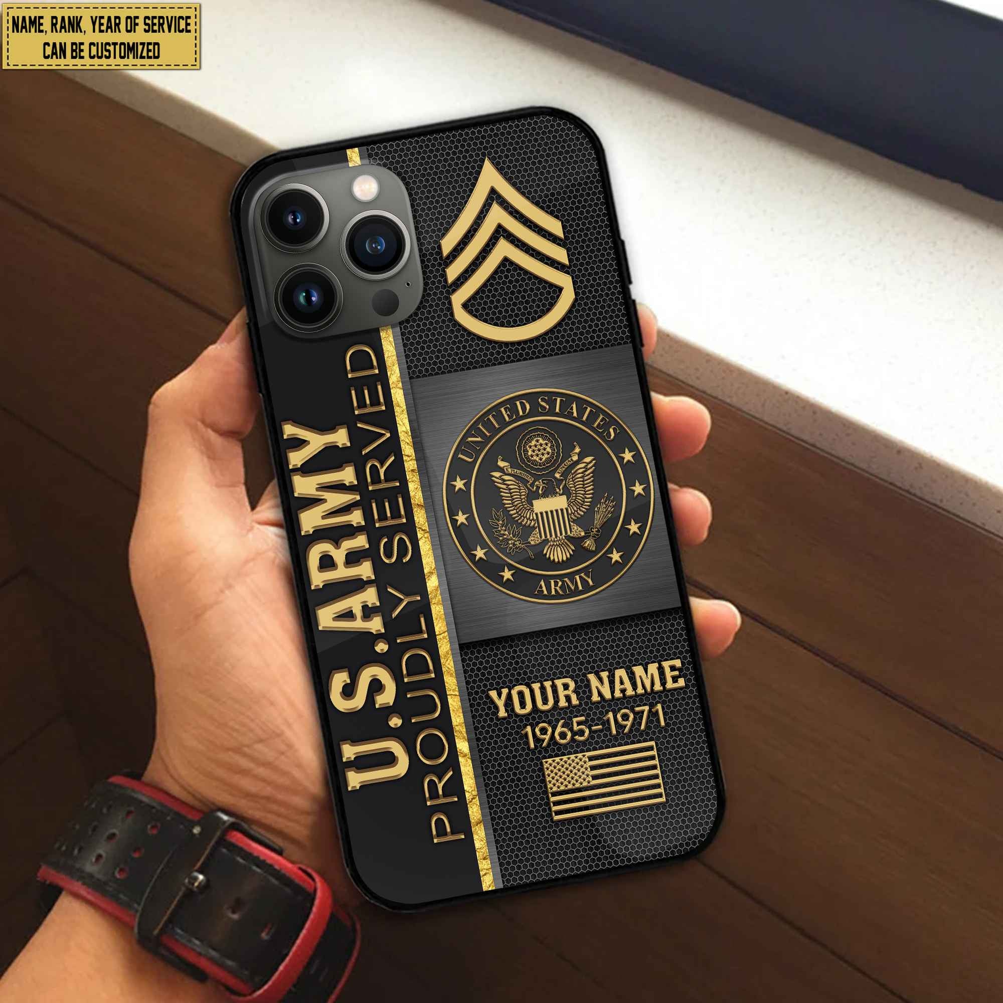 US Army Phone Case, Gifts For Army Veteran, Gifts For Veterans Day, Father's Day VPVC501101