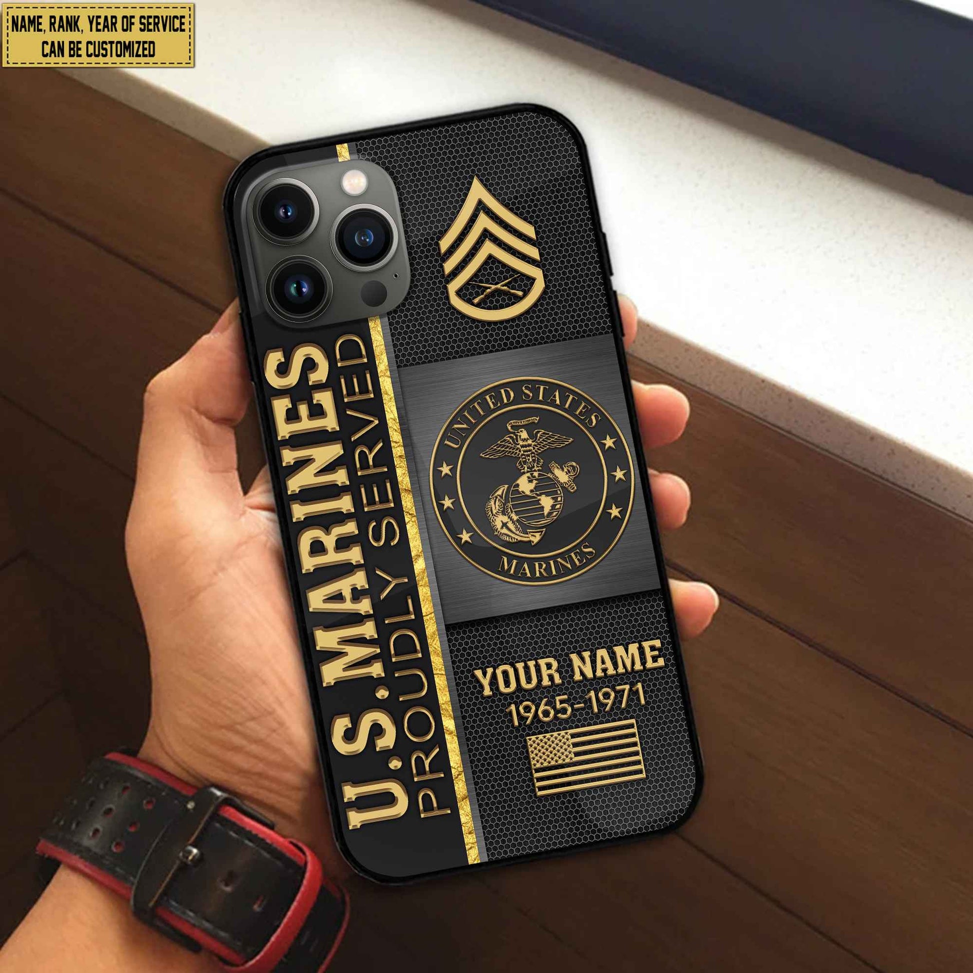 USMC Phone Case, Gifts For Marine Veteran, Gifts For Veterans Day, Father's Day VPVC501103