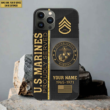 USMC Phone Case, Gifts For Marine Veteran, Gifts For Veterans Day, Father's Day VPVC501103