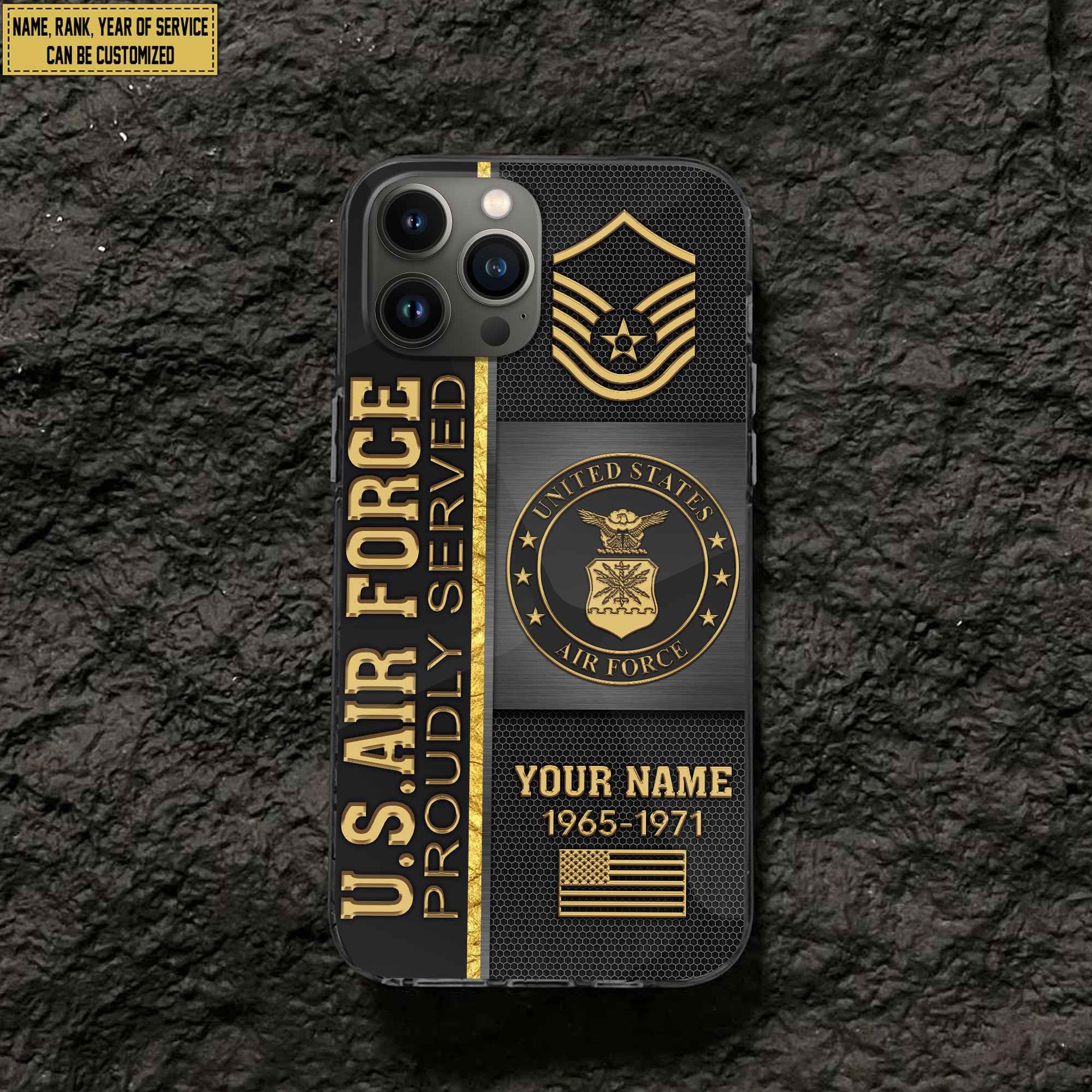 USAF Phone Case, Gifts For Air Force Veteran, Gifts For Veterans Day, Father's Day VPVC501104