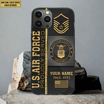 USAF Phone Case, Gifts For Air Force Veteran, Gifts For Veterans Day, Father's Day VPVC501104