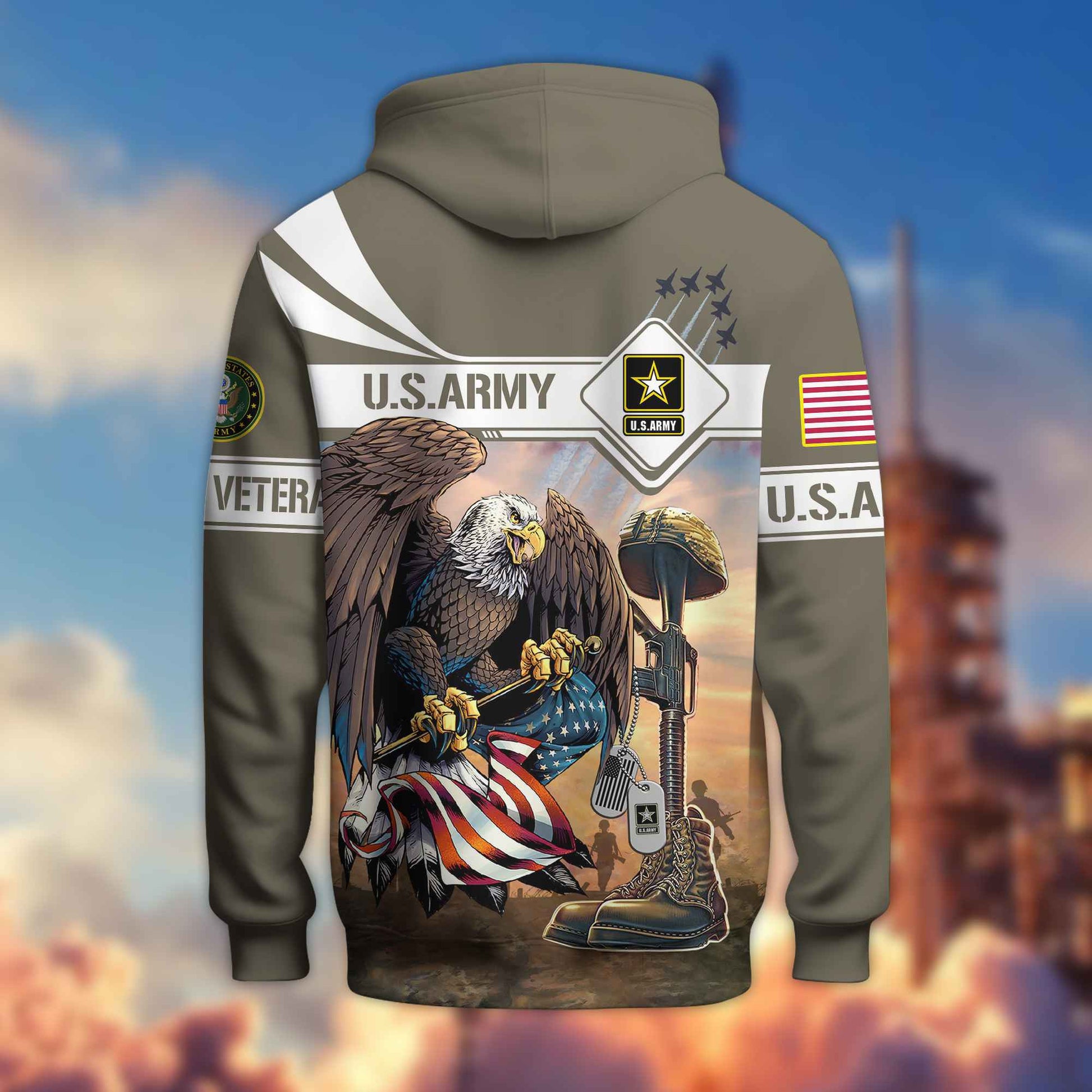 Premium US Female Veterans Zip Hoodie BPVC150110, Gifts For Female Veterans