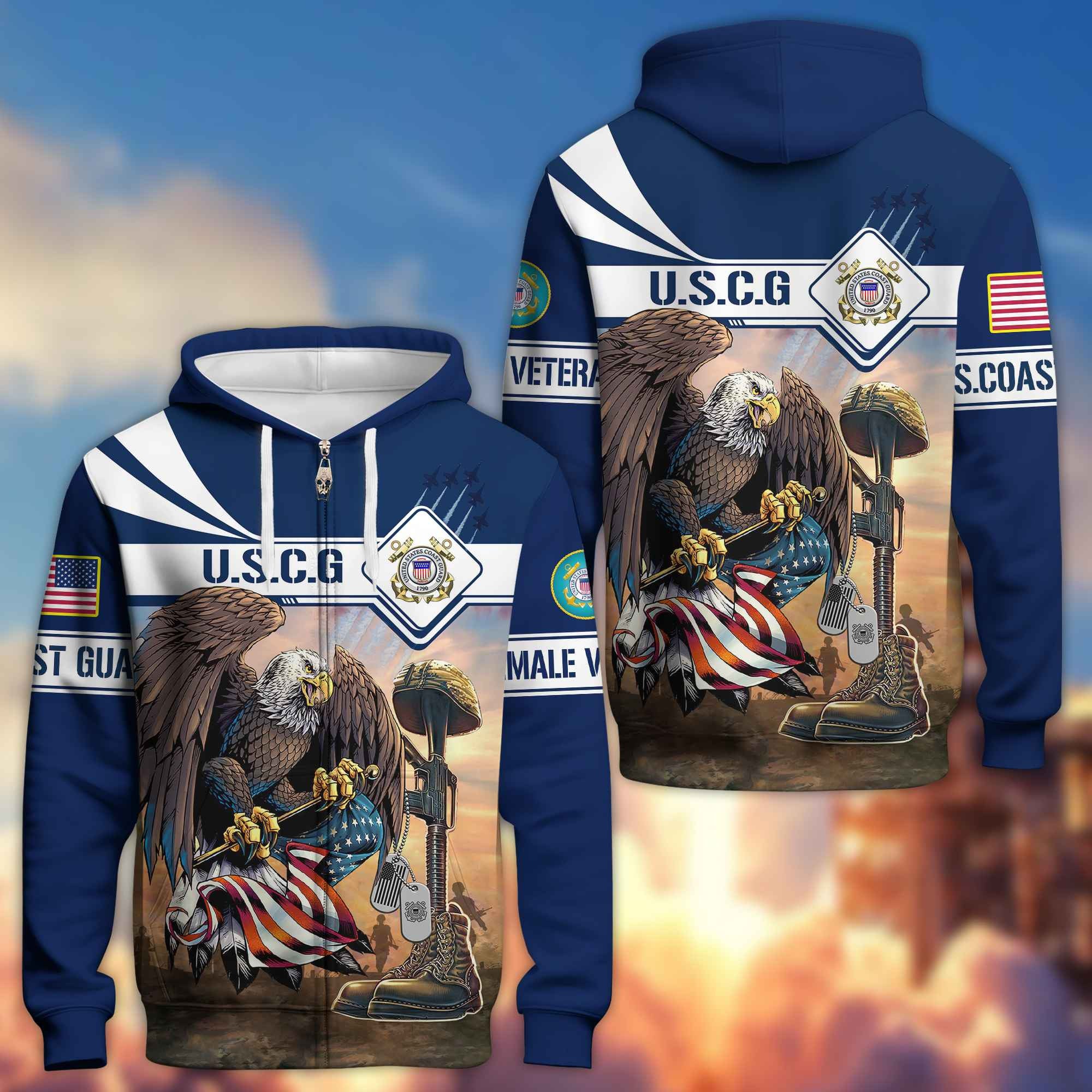 Premium US Female Veterans Zip Hoodie BPVC150110, Gifts For Female Veterans