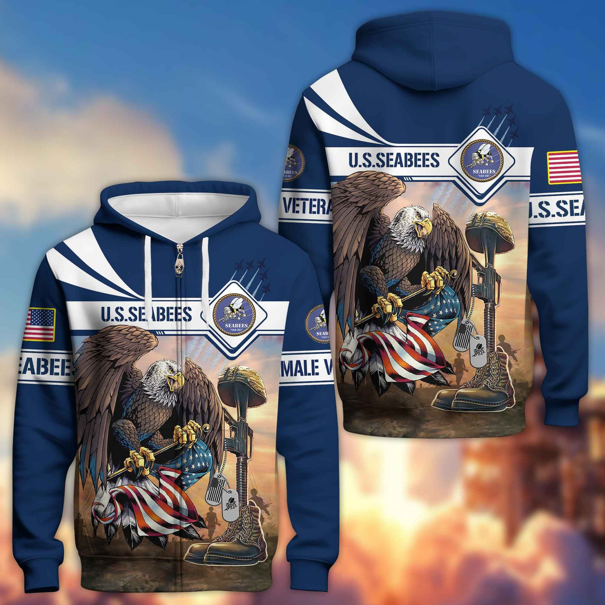 Premium US Female Veterans Zip Hoodie BPVC150110, Gifts For Female Veterans