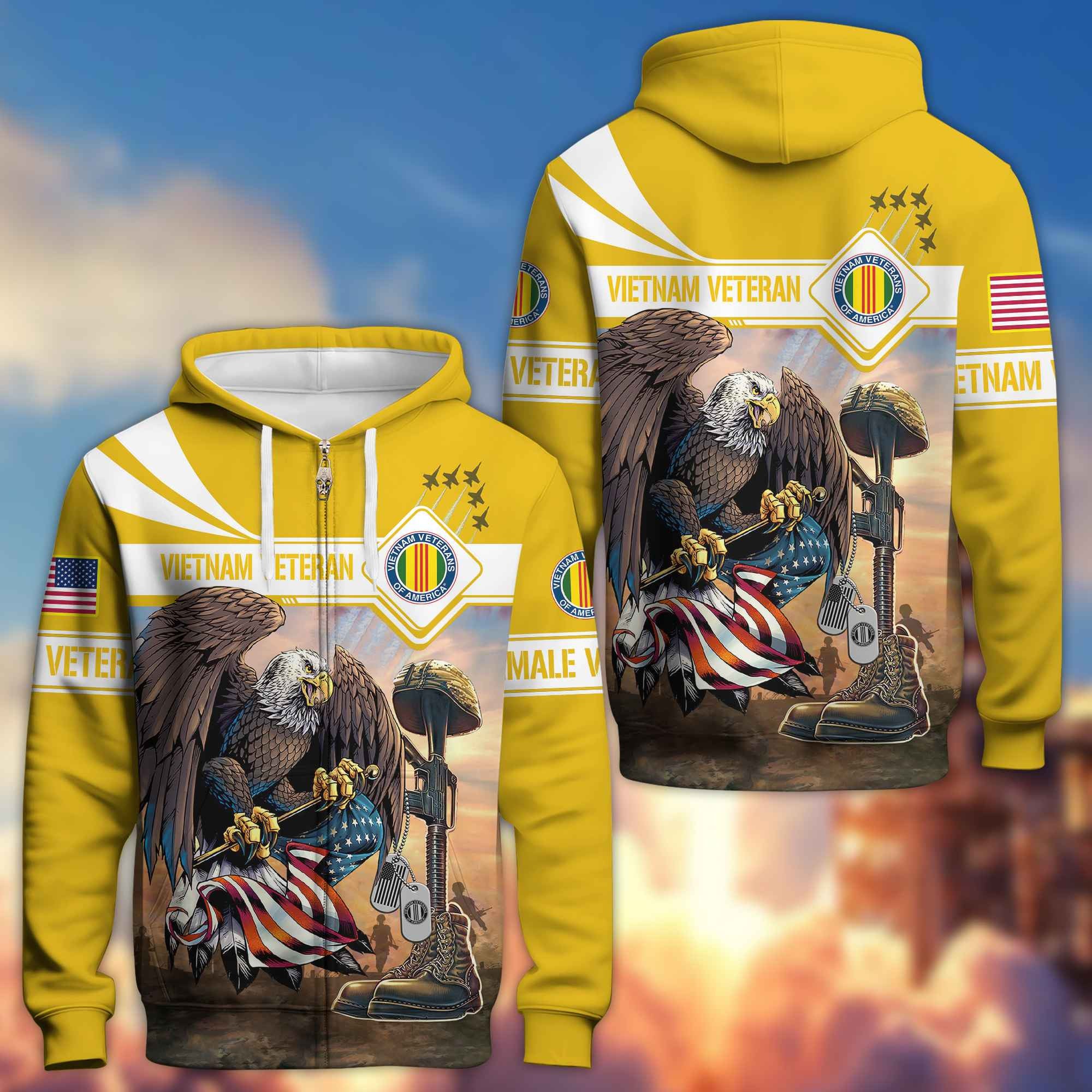 Premium US Female Veterans Zip Hoodie BPVC150110, Gifts For Female Veterans