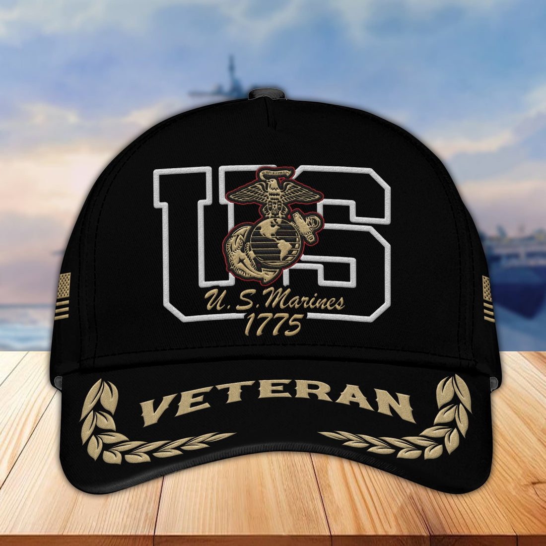 Premium USMC Embroidered Cap VPVC301503, Hat for Marine Veteran, Gifts for Father's Day, Veterans Day