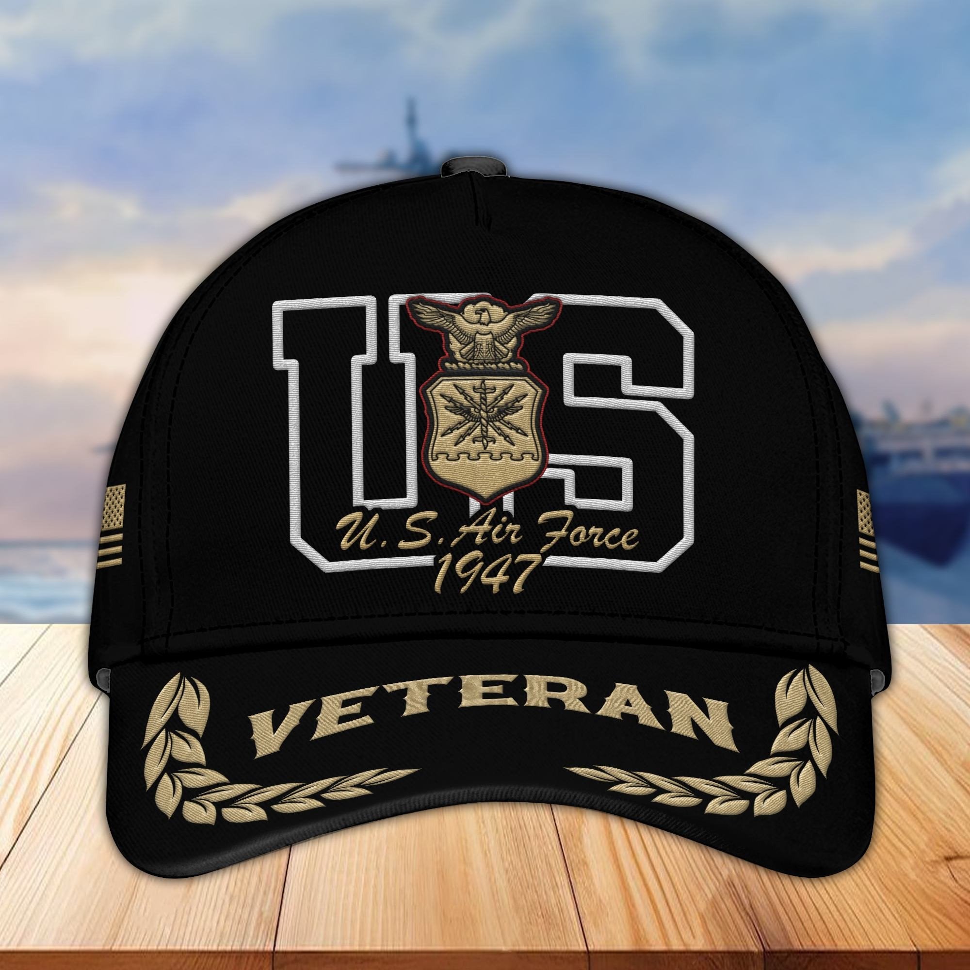 Premium USAF Embroidered Cap VPVC301504, Hat for Air Force Veteran, Gifts for Father's Day, Veterans Day