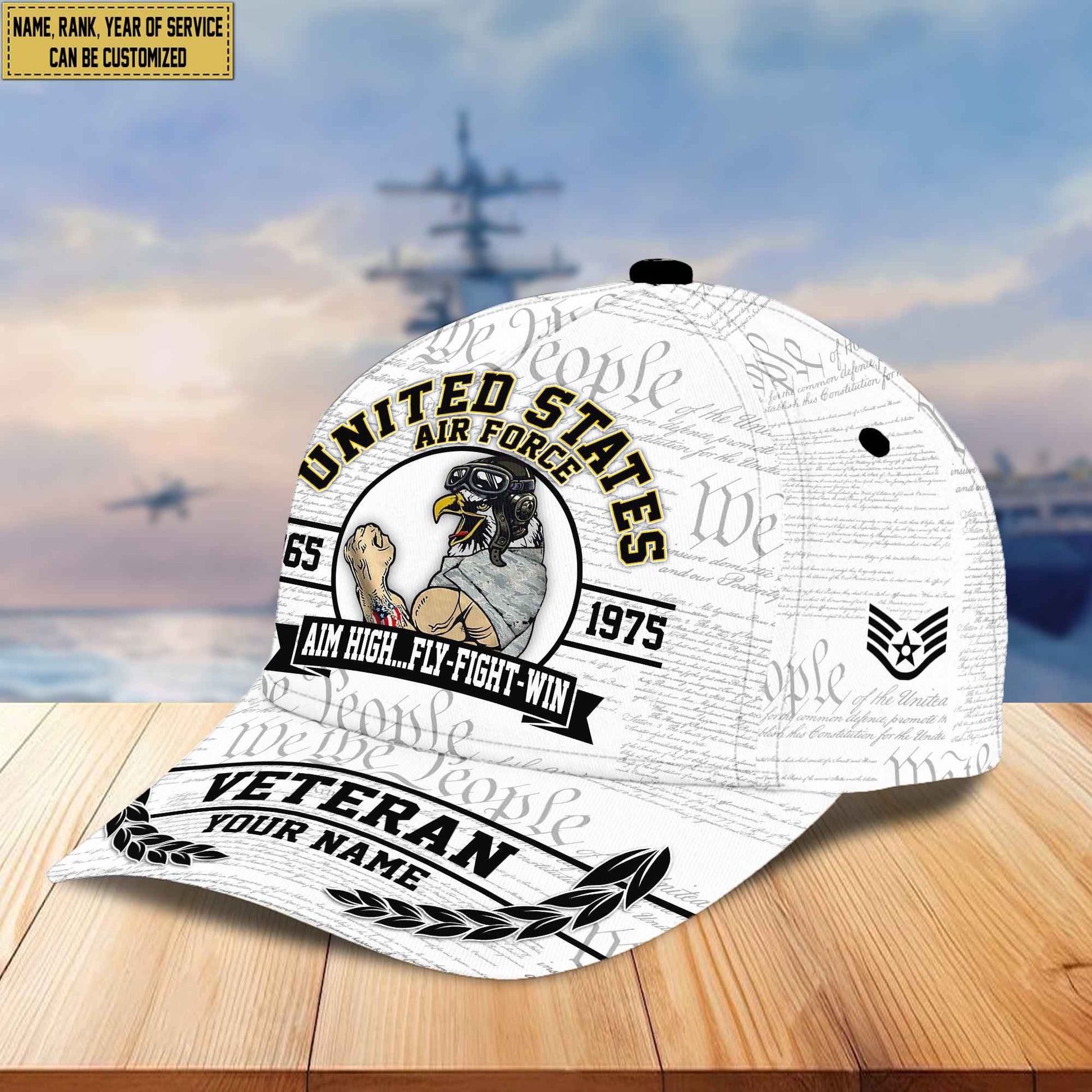 Premium USAF Veteran Custom Cap VPVC005604, Gifts For Air Force Veteran, Best Gifts On Independence Day, Veterans Day.