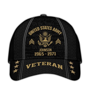 US Army Custom Cap VPVC005701, Gifts For Army Veteran, Best Gifts On Father's Day, Armed Forces Day, Independence Day, Veterans Day.