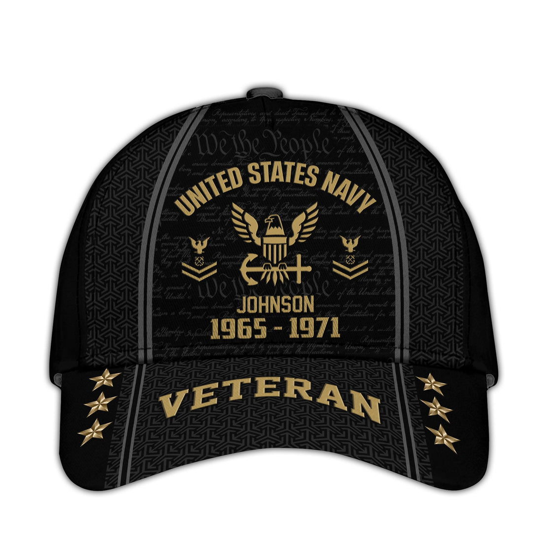 US Navy Custom Cap VPVC005702, Gifts For Navy Veteran, Best Gifts On Father's Day, Armed Forces Day, Independence Day, Veterans Day.