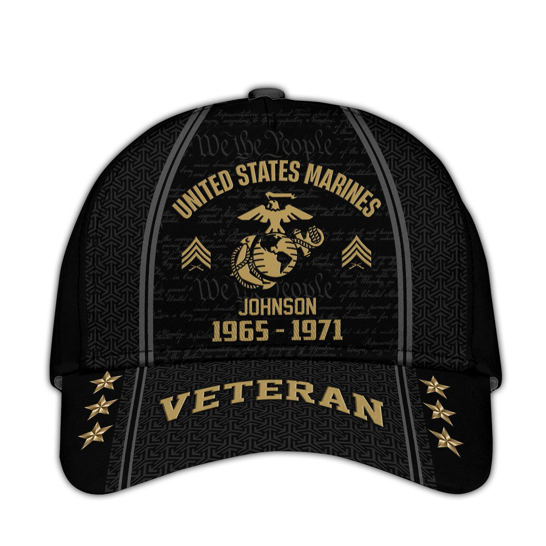USMC Custom Cap VPVC005703, Gifts For Marine Veteran, Best Gifts On Father's Day, Armed Forces Day, Independence Day, Veterans Day.