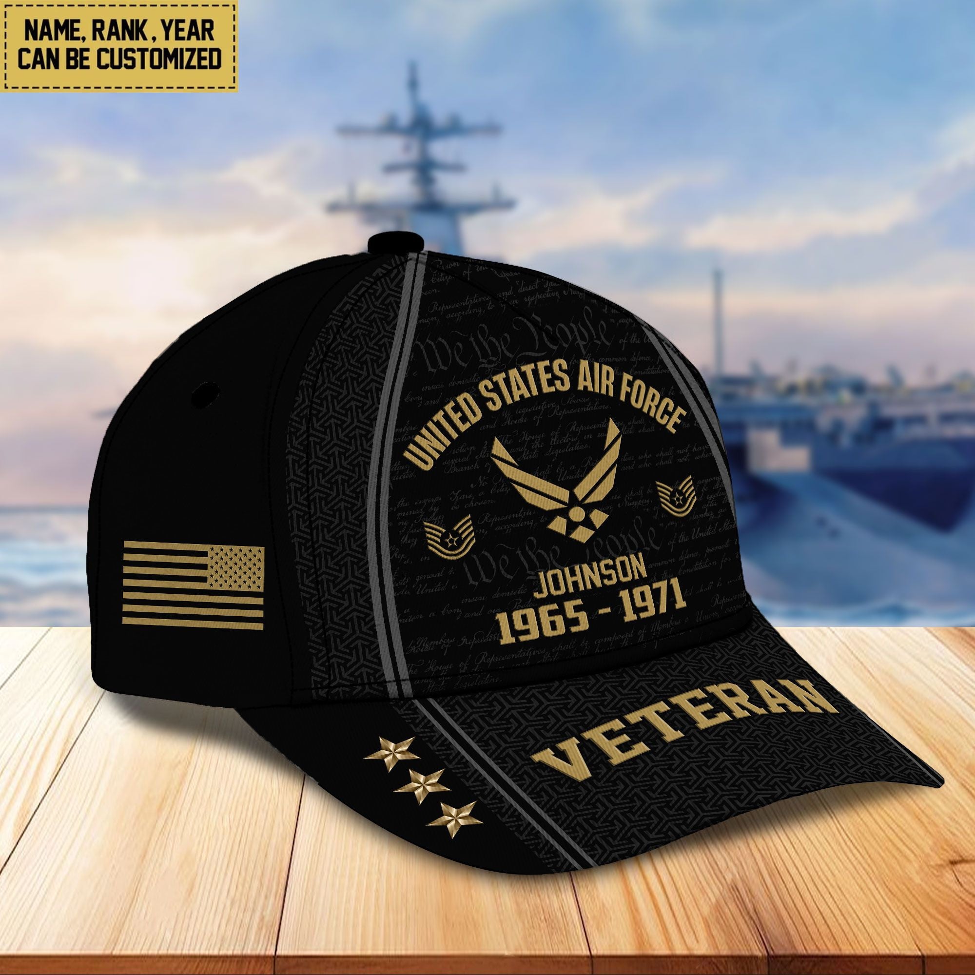 USAF Custom Cap VPVC005704, Gifts For Air Force Veteran, Best Gifts On Father's Day, Armed Forces Day, Independence Day, Veterans Day.
