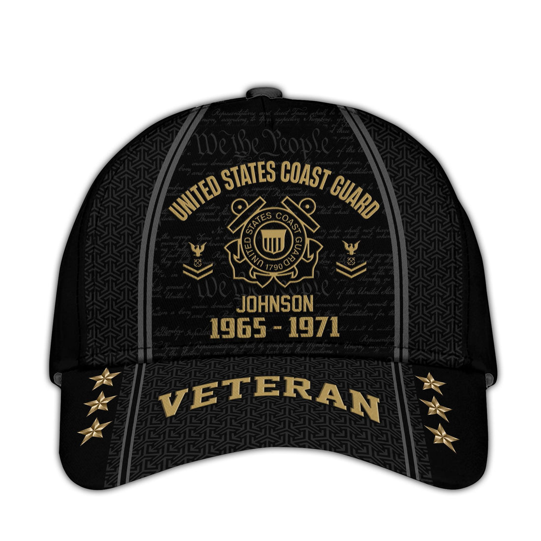 USCG Custom Cap VPVC005705, Gifts For Coast Guard Veteran, Best Gifts On Father's Day, Armed Forces Day, Independence Day, Veterans Day.