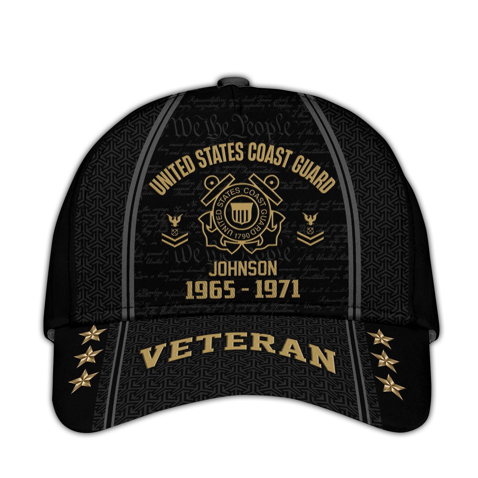 USCG Custom Cap VPVC005705, Gifts For Coast Guard Veteran, Best Gifts On Father's Day, Armed Forces Day, Independence Day, Veterans Day.