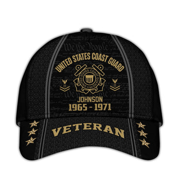 USCG Custom Cap VPVC005705, Gifts For Coast Guard Veteran, Best Gifts On Father's Day, Armed Forces Day, Independence Day, Veterans Day.
