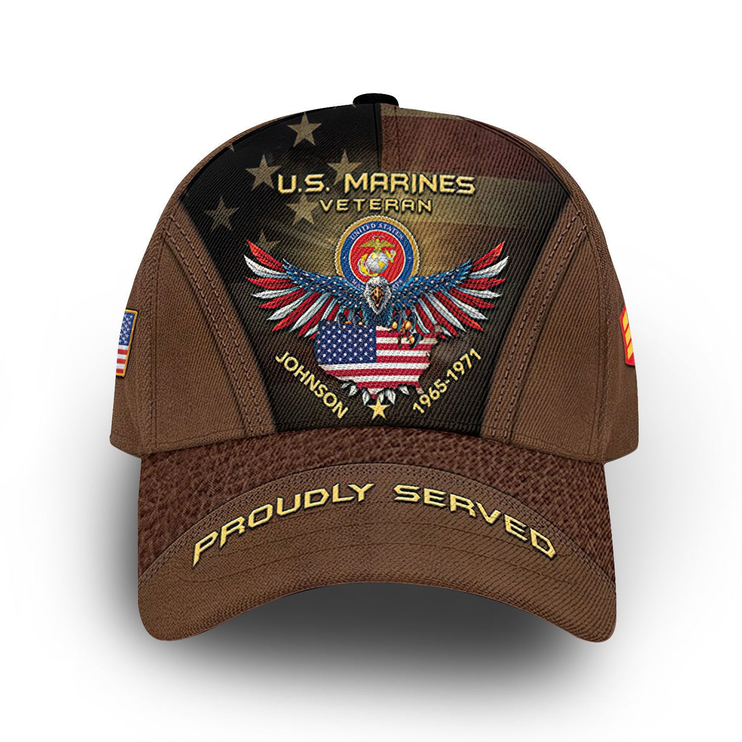 USMC Custom Cap VPVC006403, Gifts For Marine Veteran, Best Gifts On Father's Day, Armed Forces Day, Independence Day, Veterans Day.