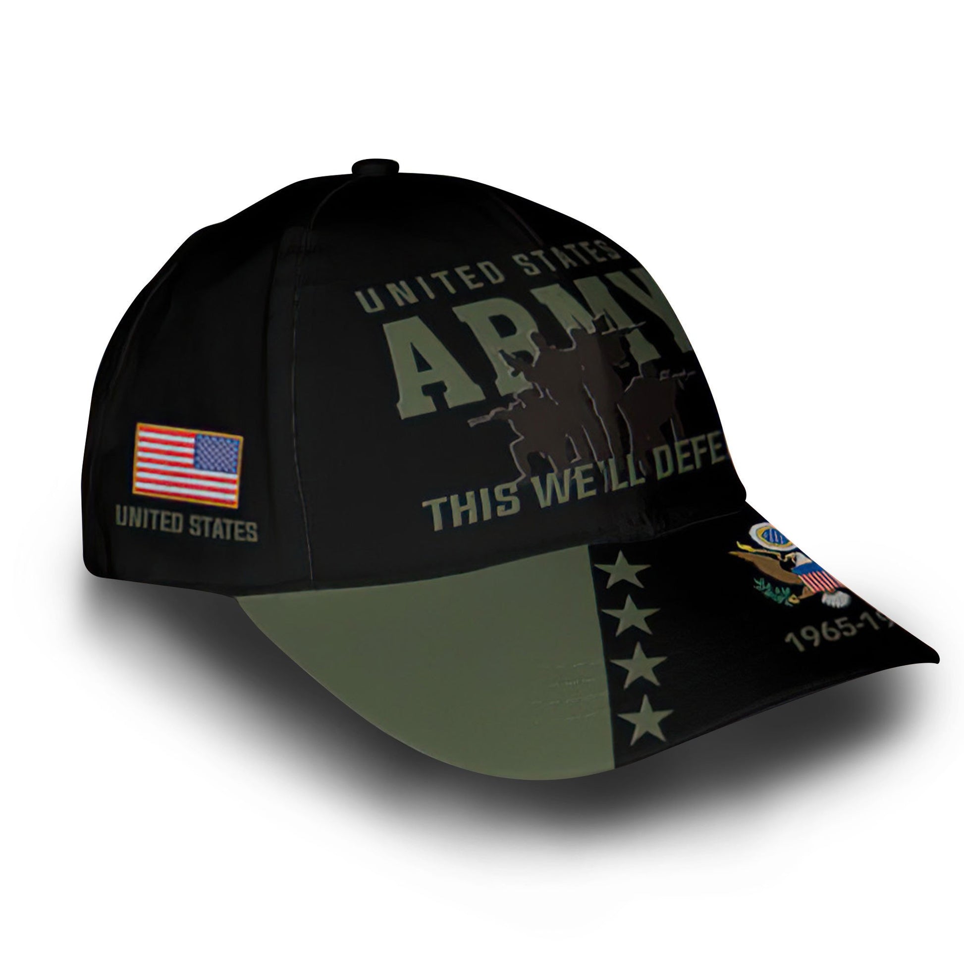 US Army Custom Cap VPVC006501, Gifts For Army Veteran, Best Gifts On Father's Day, Armed Forces Day, Independence Day, Veterans Day.