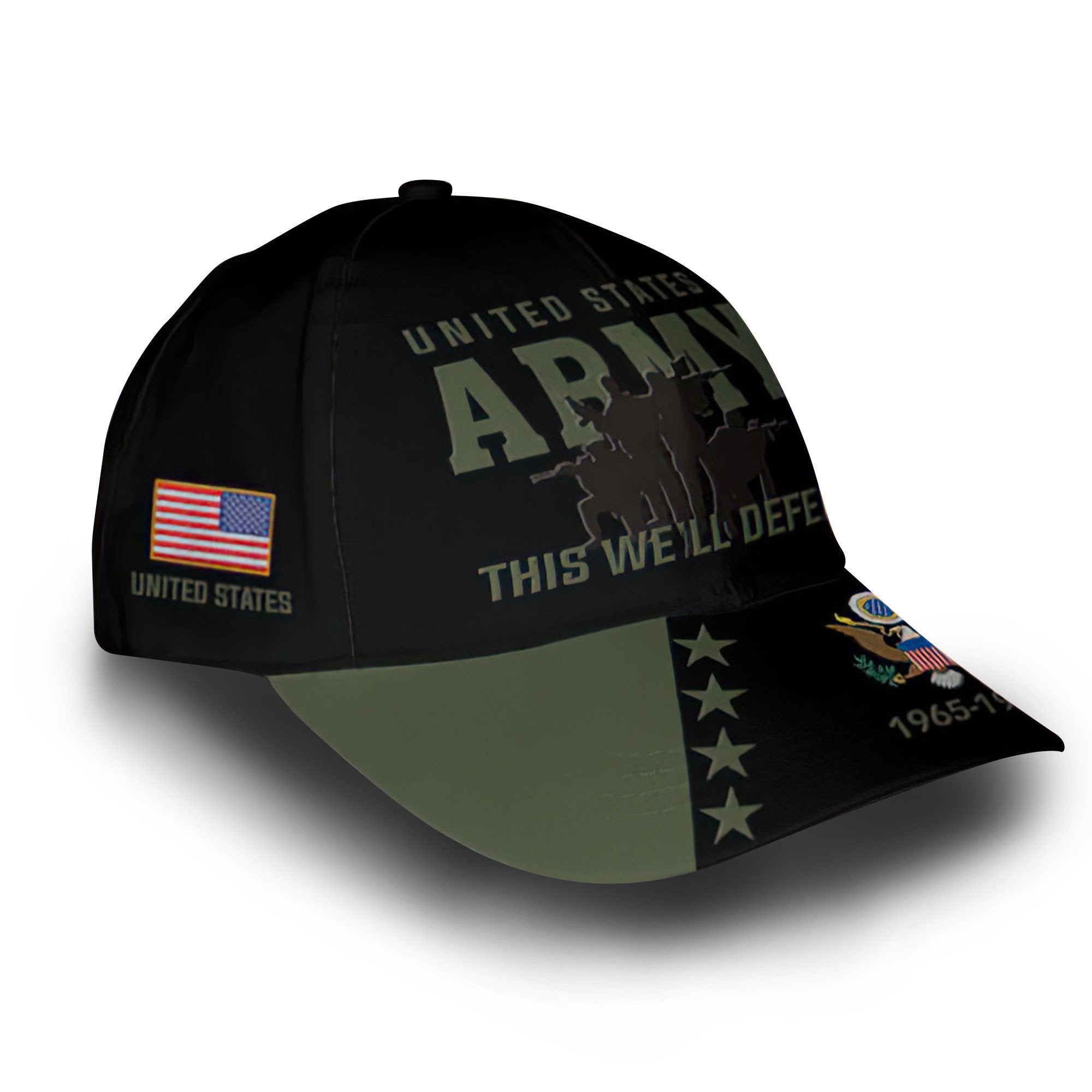 US Army Custom Cap VPVC006501, Gifts For Army Veteran, Best Gifts On Father's Day, Armed Forces Day, Independence Day, Veterans Day.