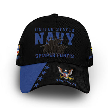 US Navy Custom Cap VPVC006502, Gifts For Navy Veteran, Best Gifts On Father's Day, Armed Forces Day, Independence Day, Veterans Day.