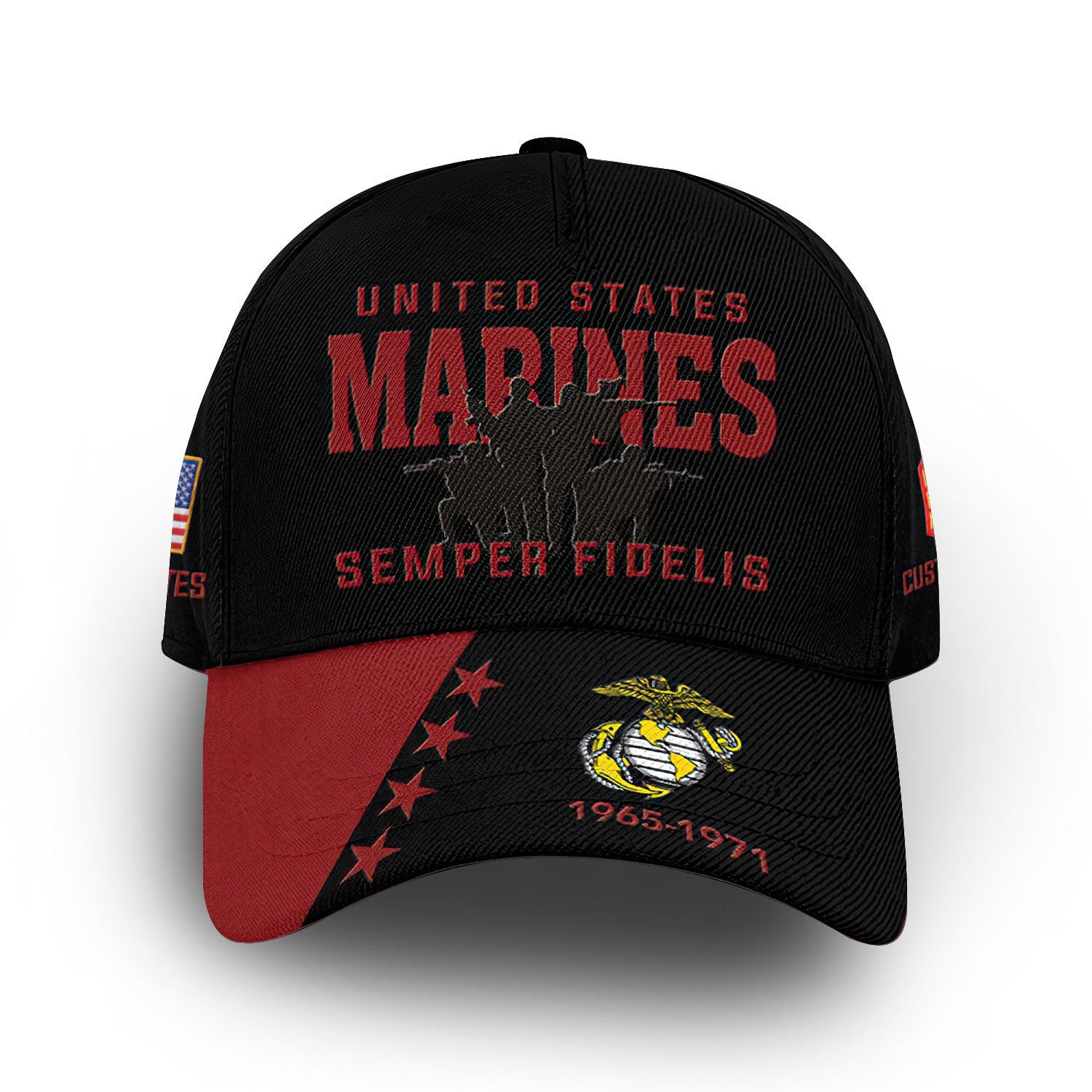 USMC Custom Cap VPVC006503, Gifts For Marine Veteran, Best Gifts On Father's Day, Armed Forces Day, Independence Day, Veterans Day.