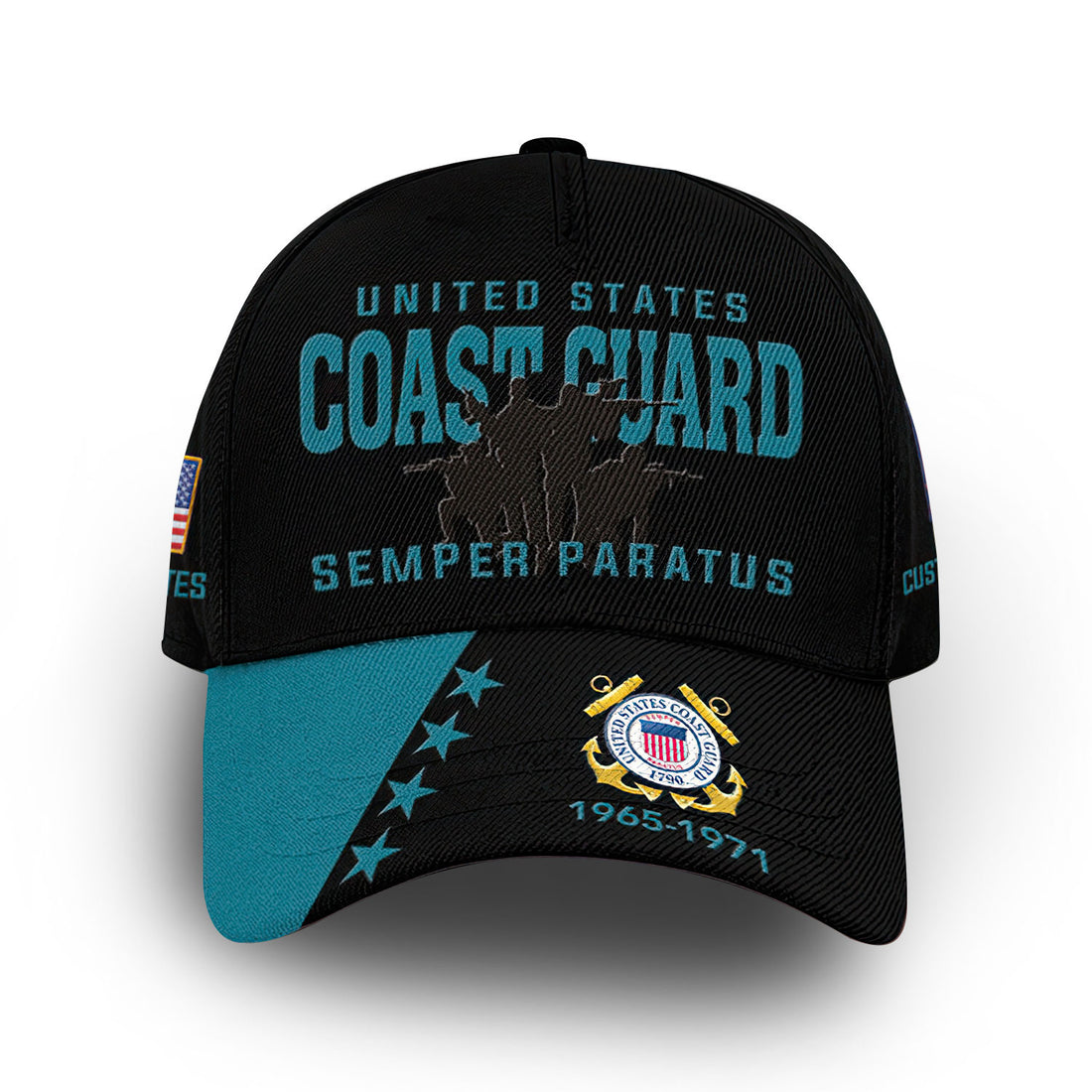 USCG Custom Cap VPVC006505, Gifts For Coast Guard Veteran, Best Gifts On Father's Day, Armed Forces Day, Independence Day, Veterans Day.