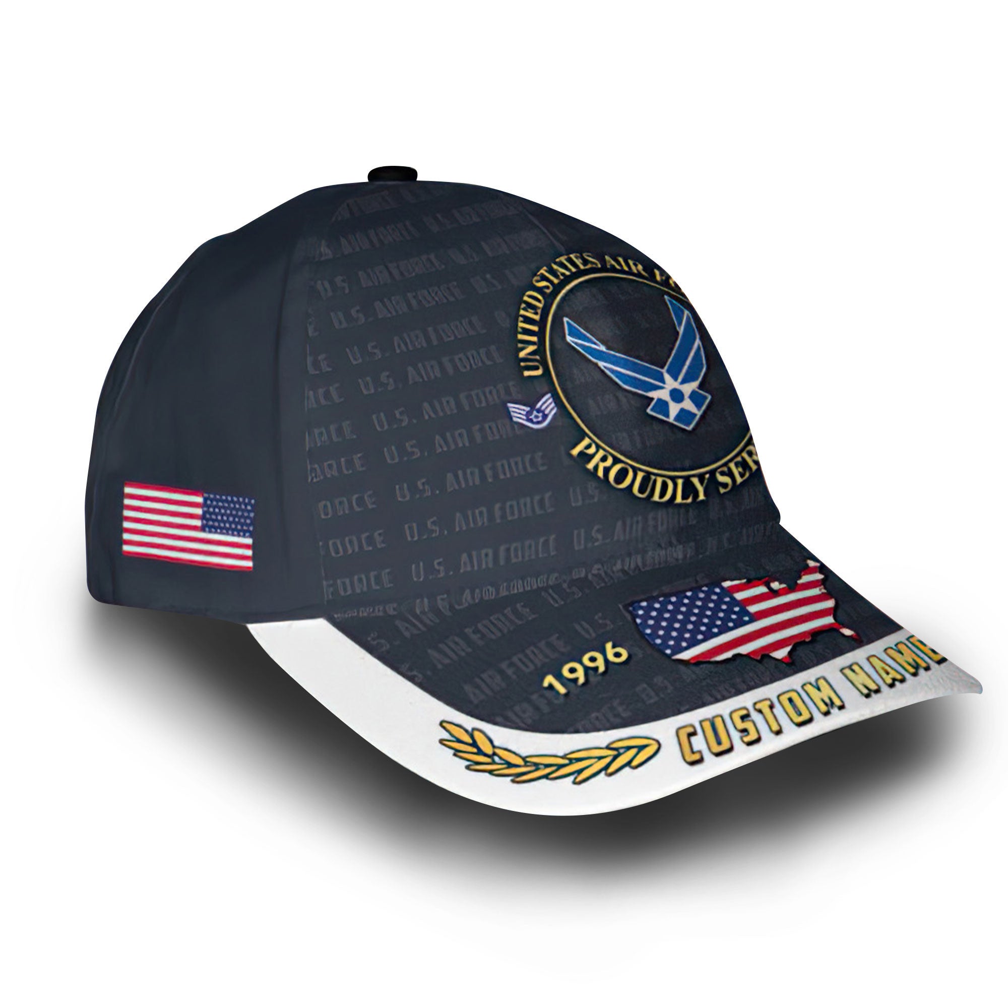Unique Custom Name, Rank, Year, USAF Cap VPVC006604, Gifts For Air Force Veteran, Gifts For Dad, For Husband, Best Gifts On Father's Day, Independence Day, Veterans Day.