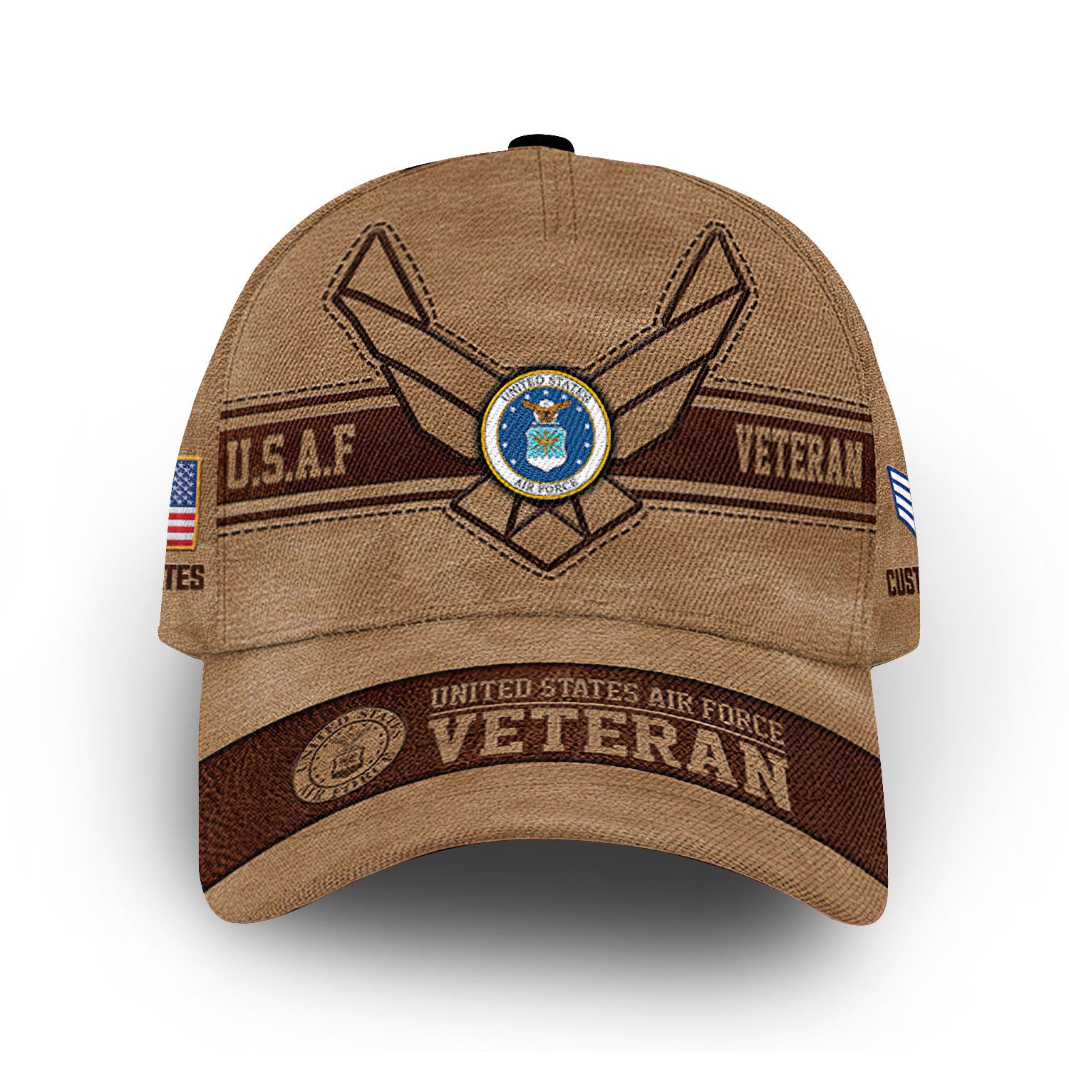 Unique Custom Name, Rank, Year, USAF Cap VPVC006704, Gifts For Air Force Veteran, Gifts For Dad, For Husband, Best Gifts On Father's Day, Independence Day, Veterans Day.