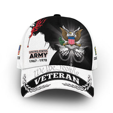 US Army Custom Cap VPVC008301, Gifts For Army Veteran, Best Gifts On Father's Day, Armed Forces Day, Independence Day, Veterans Day.