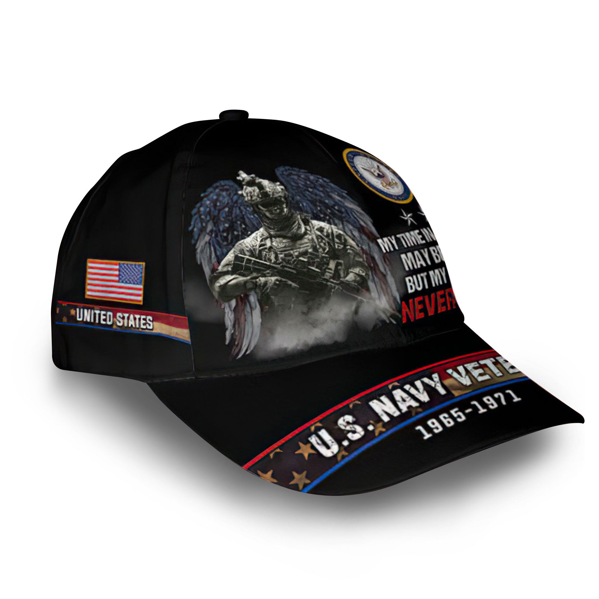 Unique Custom Name, Rank, Year, US Navy Cap VPVC009102, Gifts For Navy Veteran, Gifts For Dad, For Husband, Best Gifts On Father's Day, Independence Day, Veterans Day.