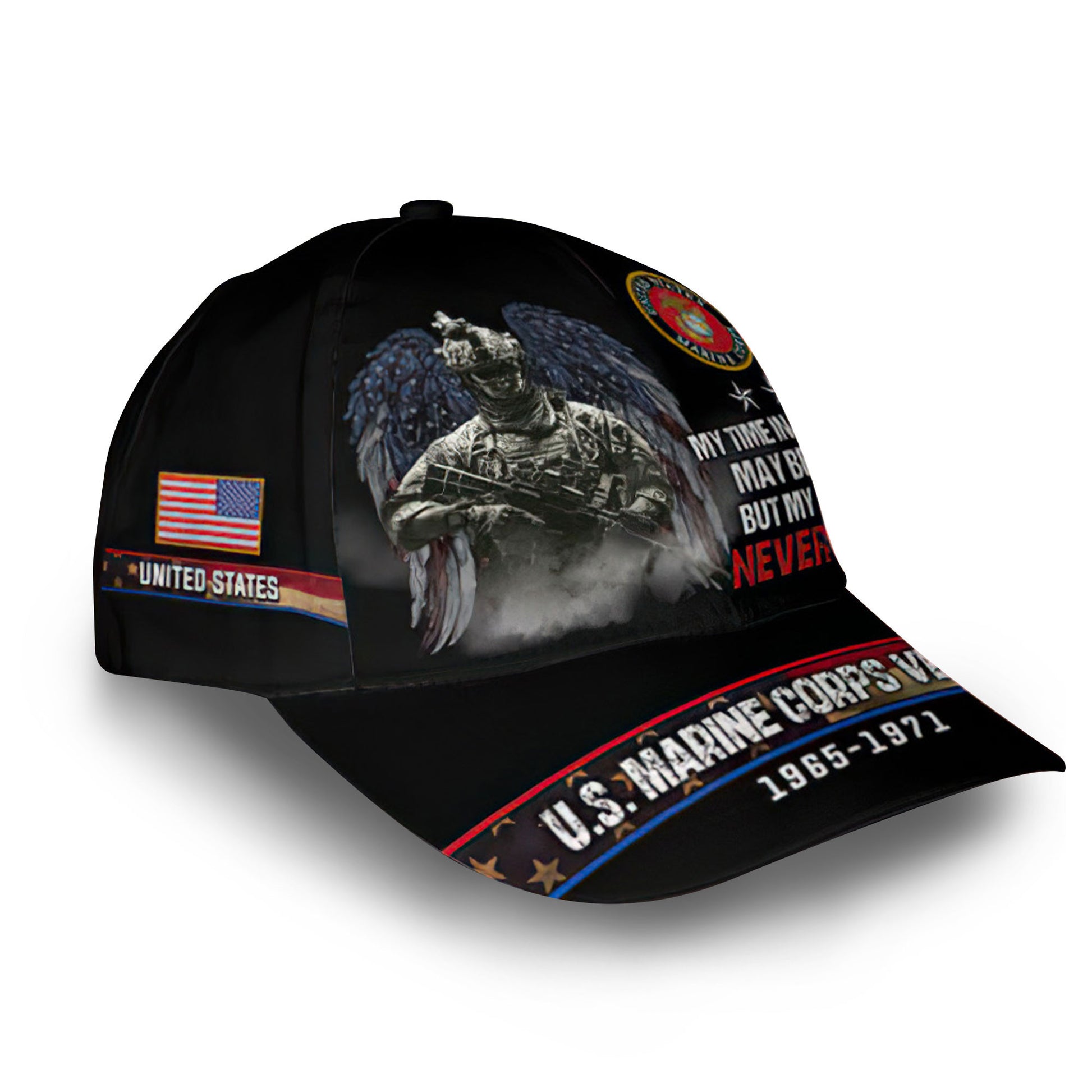 Unique Custom Name, Rank, Year, USMC Cap VPVC009103, Gifts For Marine Veteran, Gifts For Dad, For Husband, Best Gifts On Father's Day, Independence Day, Veterans Day.