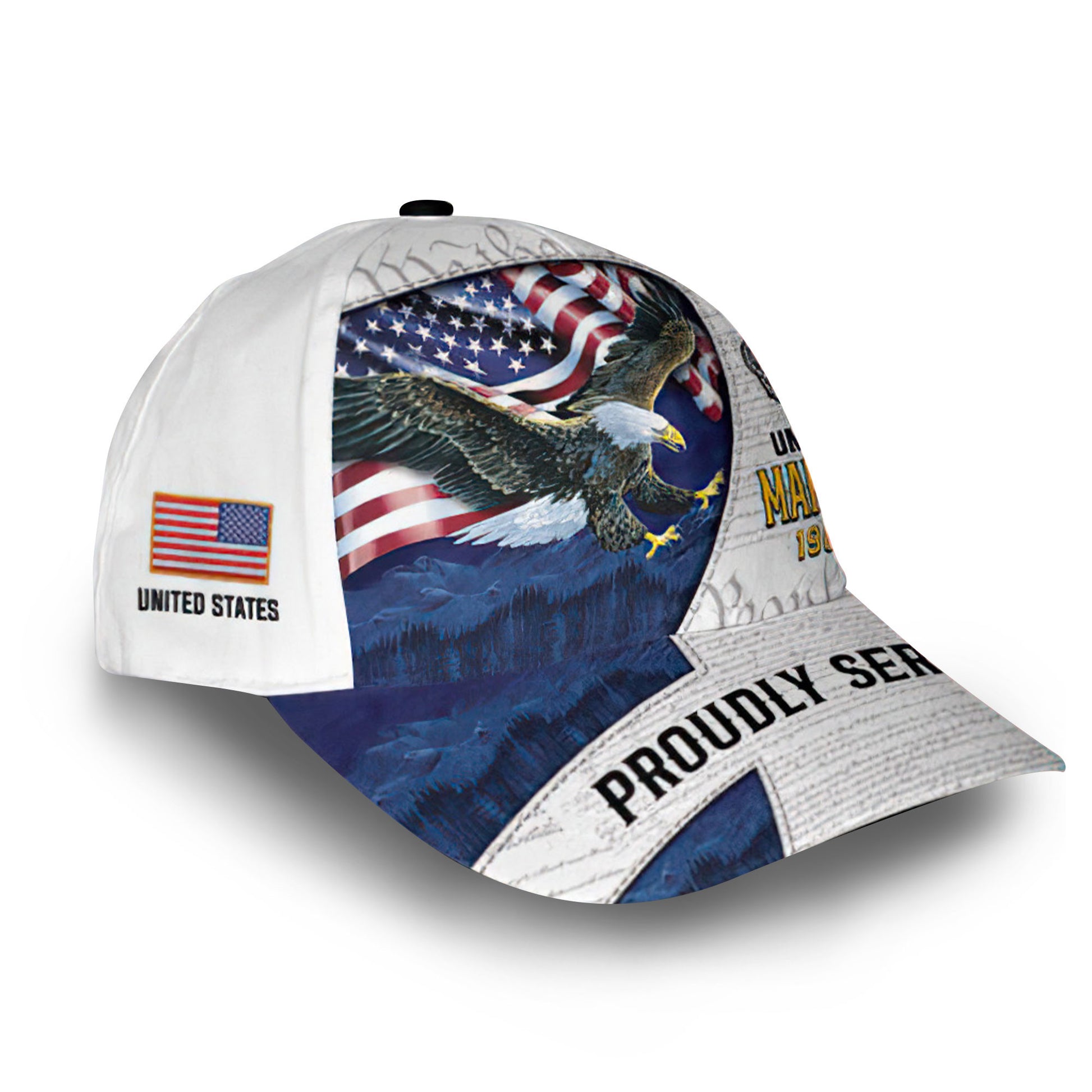 USMC Custom Cap VPVC009203, Gifts For Marine Veteran, Best Gifts On Father's Day, Armed Forces Day, Independence Day, Veterans Day.