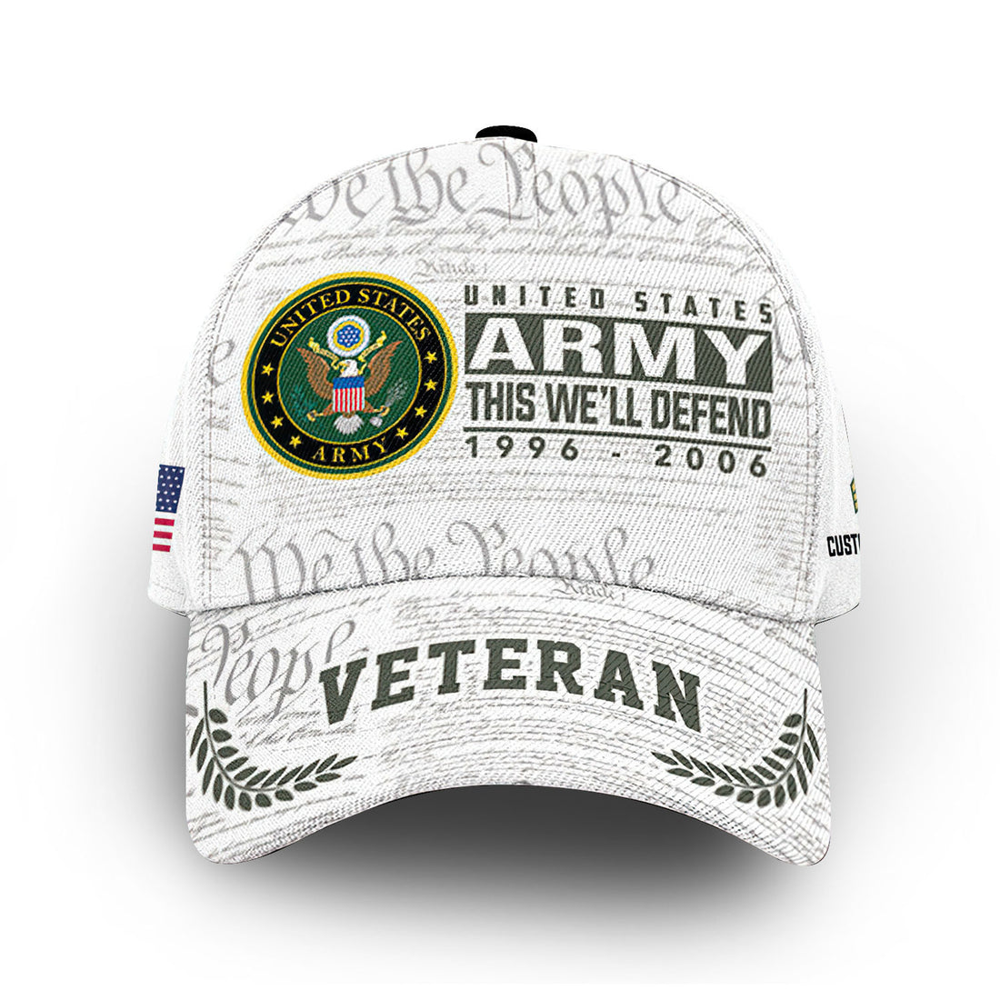 US Army Custom Cap VPVC009301, Gifts For Army Veteran, Best Gifts On Father's Day, Armed Forces Day, Independence Day, Veterans Day.