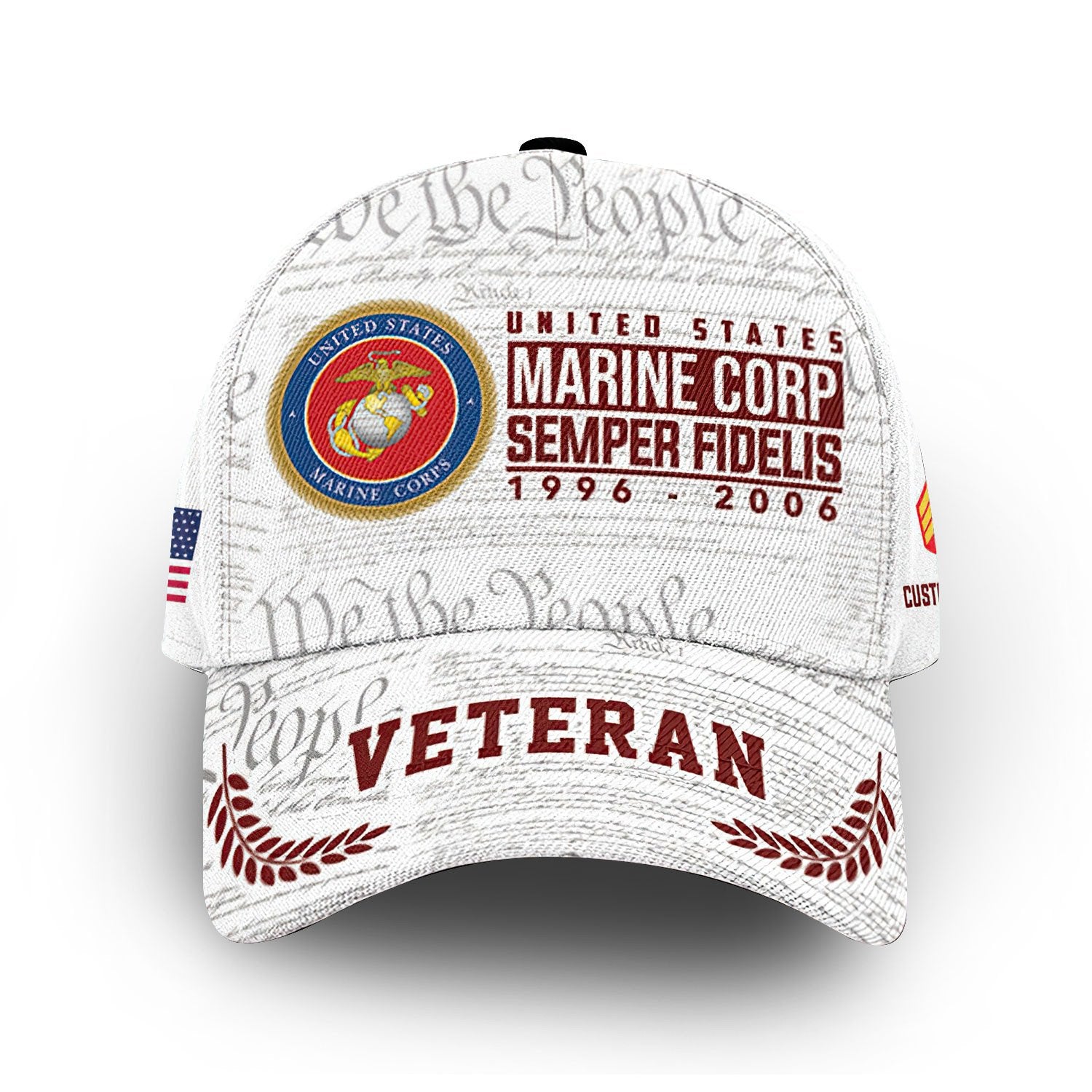 USMC Custom Cap VPVC009303, Gifts For Marine Veteran, Best Gifts On Father's Day, Armed Forces Day, Independence Day, Veterans Day.