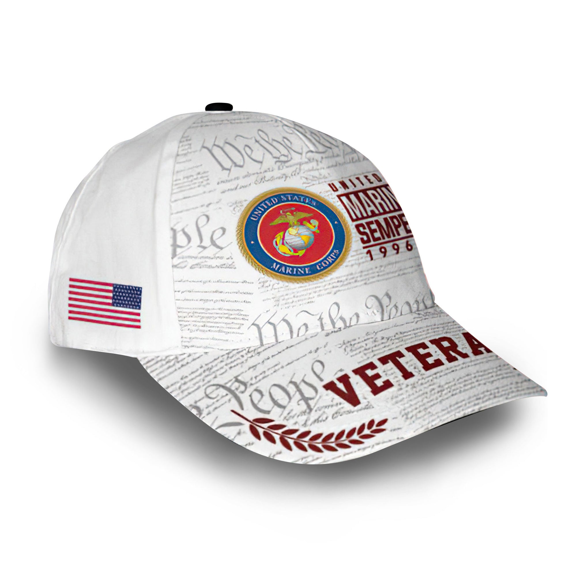 USMC Custom Cap VPVC009303, Gifts For Marine Veteran, Best Gifts On Father's Day, Armed Forces Day, Independence Day, Veterans Day.
