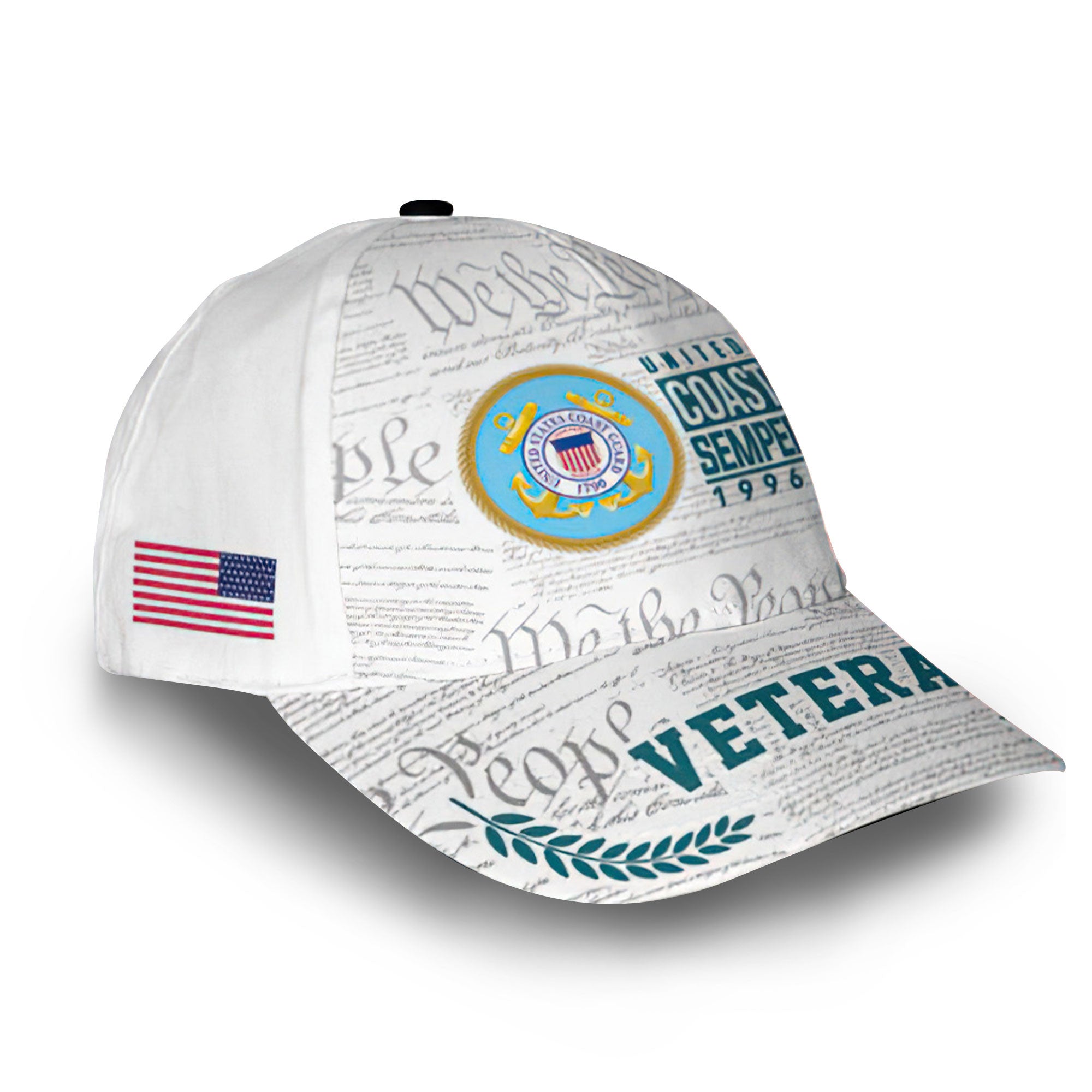 USCG Custom Cap VPVC009305, Gifts For Coast Guard Veteran, Best Gifts On Father's Day, Armed Forces Day, Independence Day, Veterans Day.