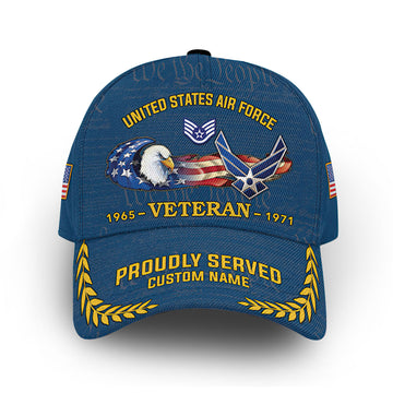 USAF Custom Cap VPVC010604, Gifts For Air Force Veteran, Best Gifts On Father's Day, Armed Forces Day, Independence Day, Veterans Day.