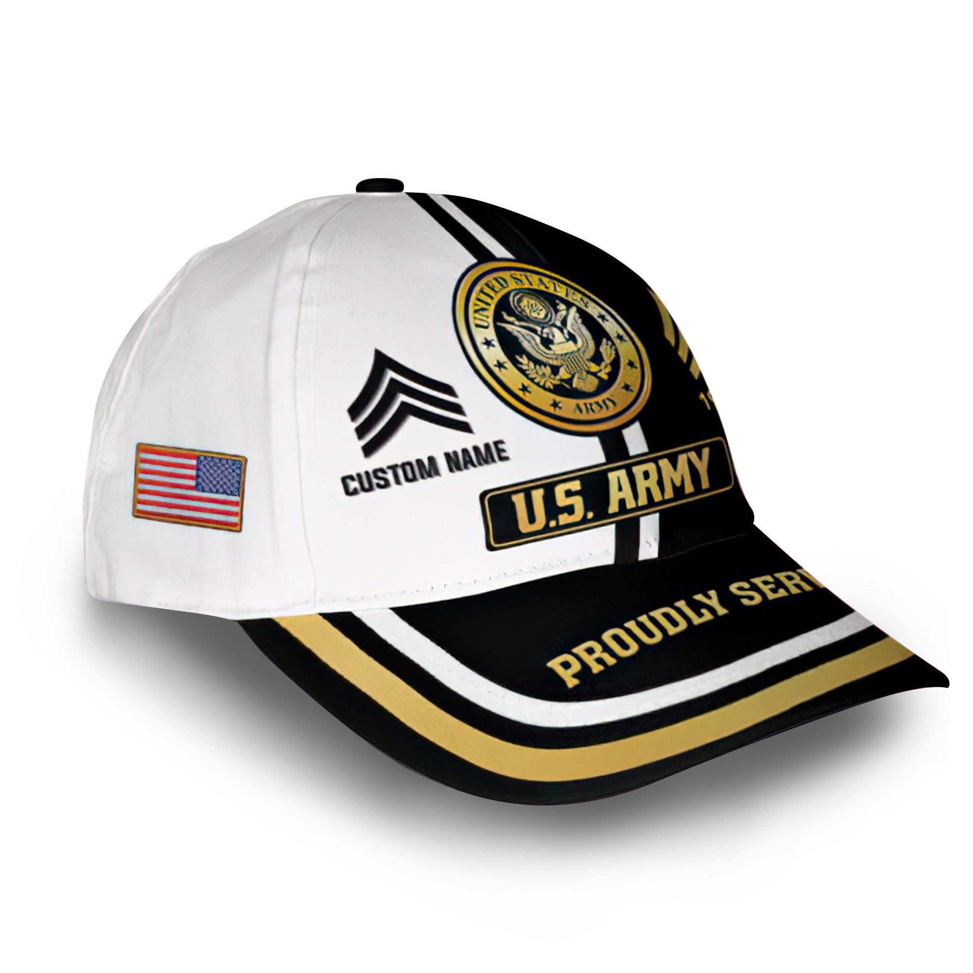 US Army Custom Cap VPVC011601, Gifts For Army Veteran, Best Gifts On Father's Day, Armed Forces Day, Independence Day, Veterans Day.